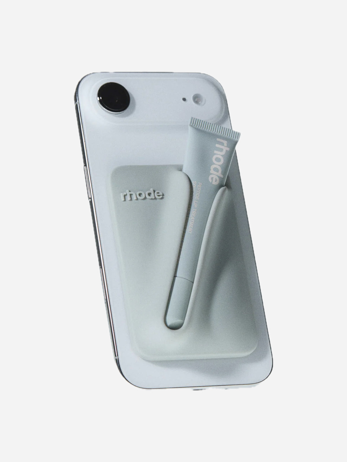 rhode グレー iPhone14proケース リップ　toast rhode snap-on lip case - grey – blush
