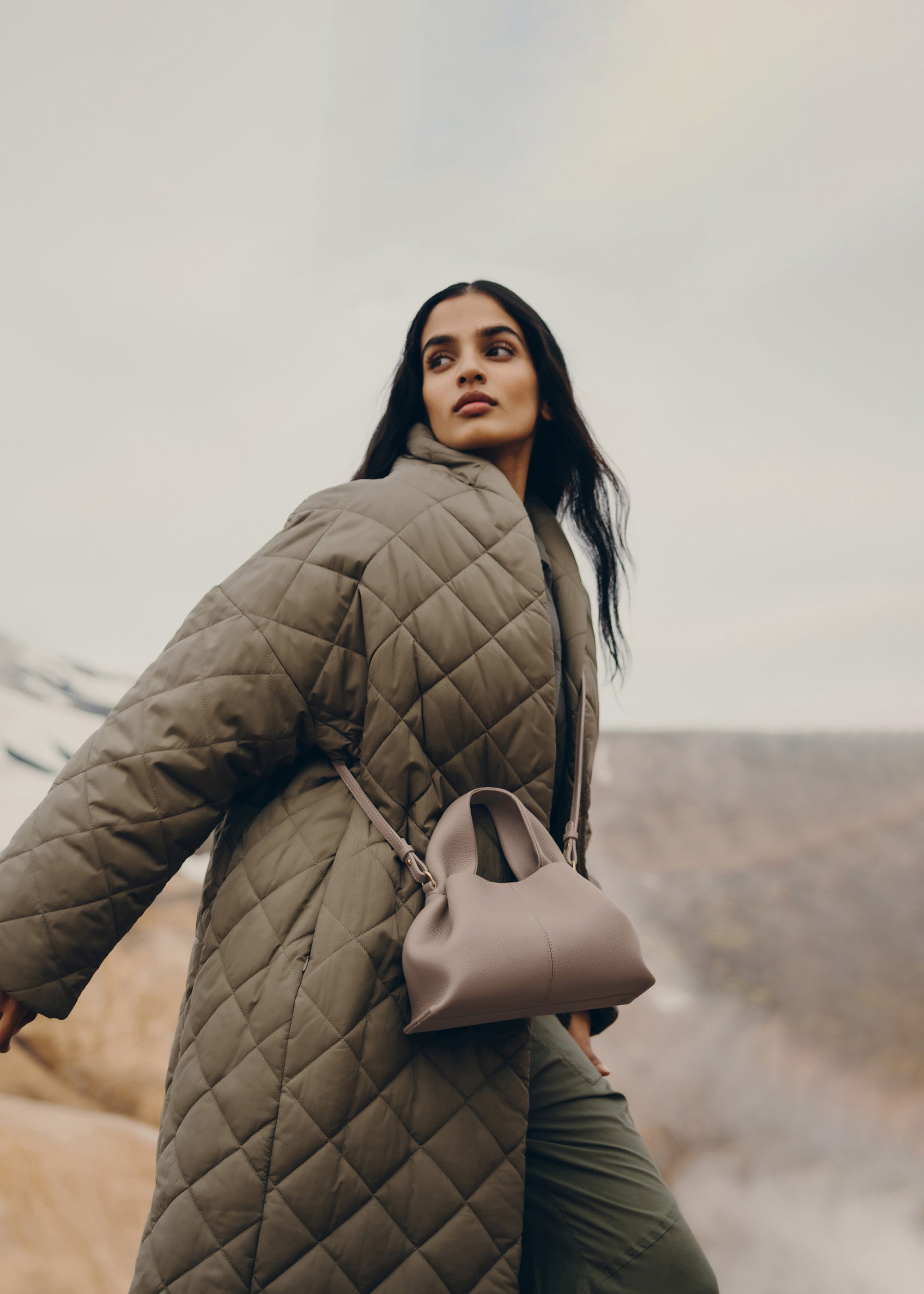 POLENE Numéro Neuf Mini - Textured Taupe