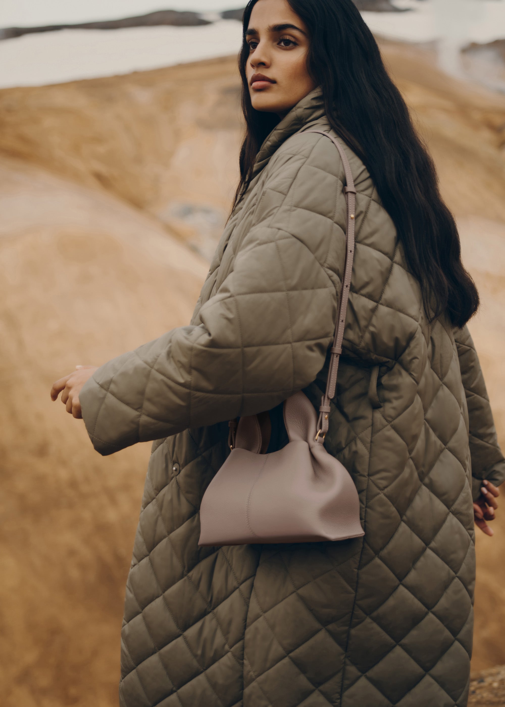 POLENE Numéro Neuf Mini - Textured Taupe