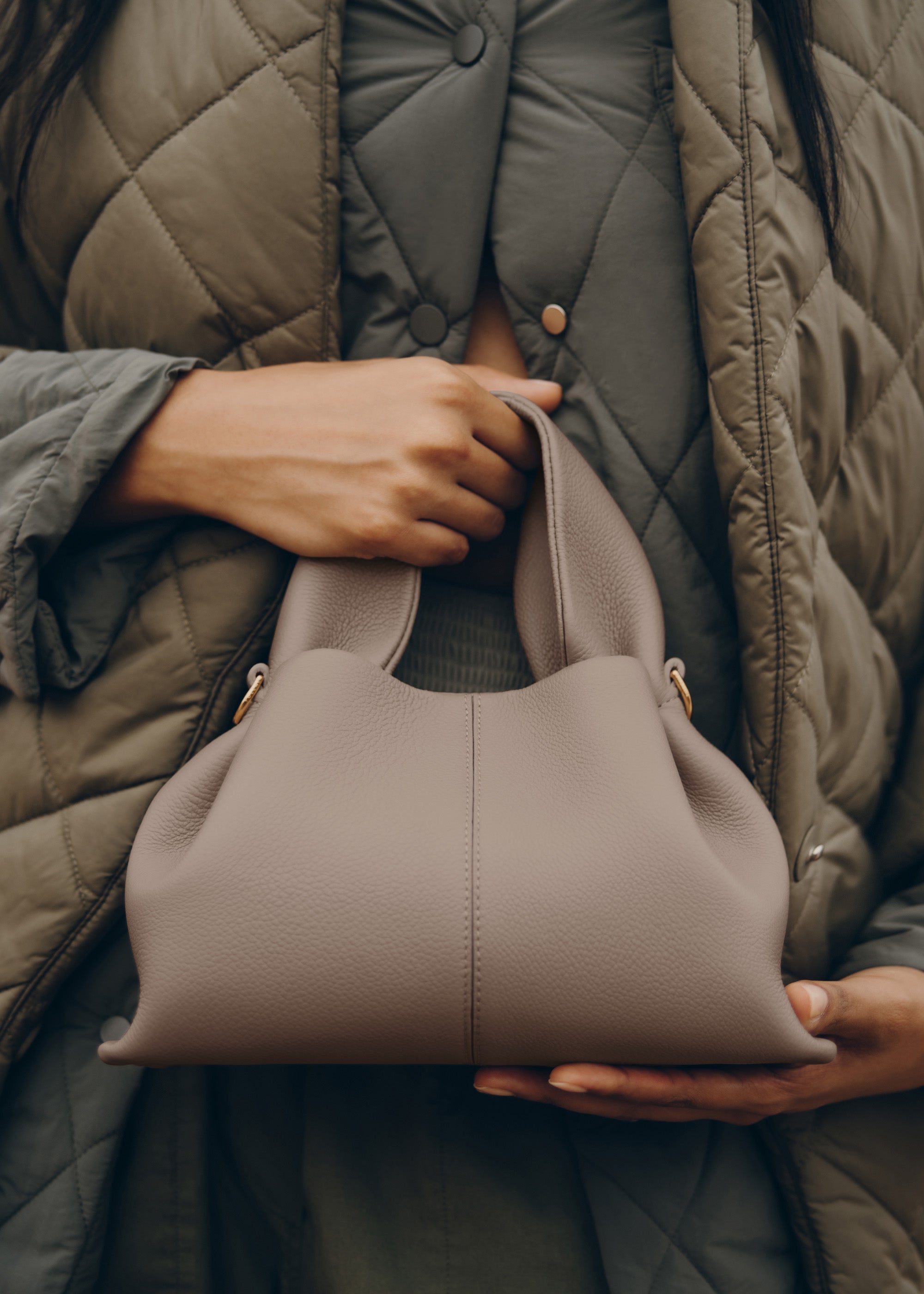 POLENE Numéro Neuf Mini - Textured Taupe