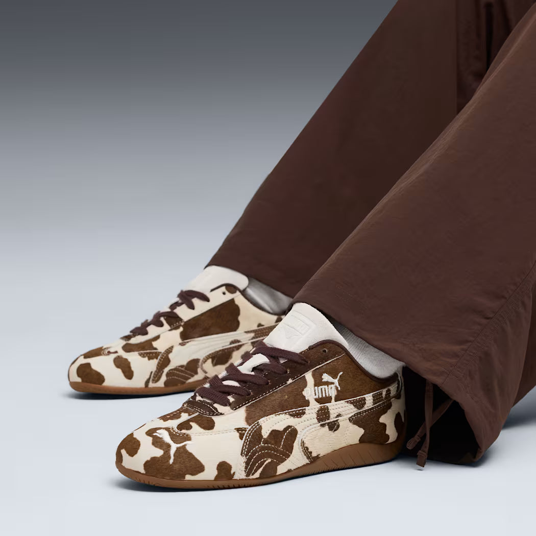 puma speedcat cow print sneakers women