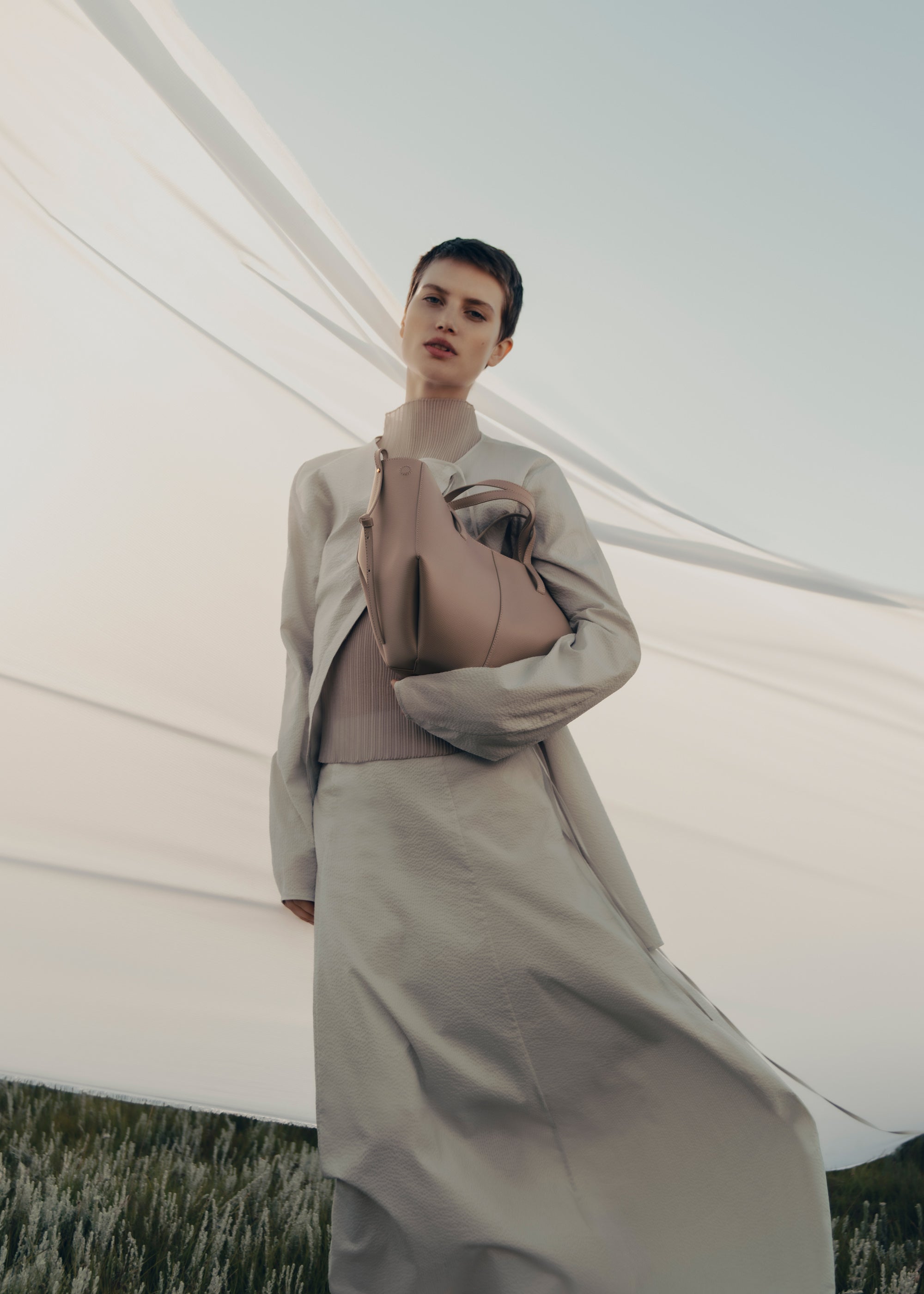 POLENE Cyme Mini - Textured Taupe