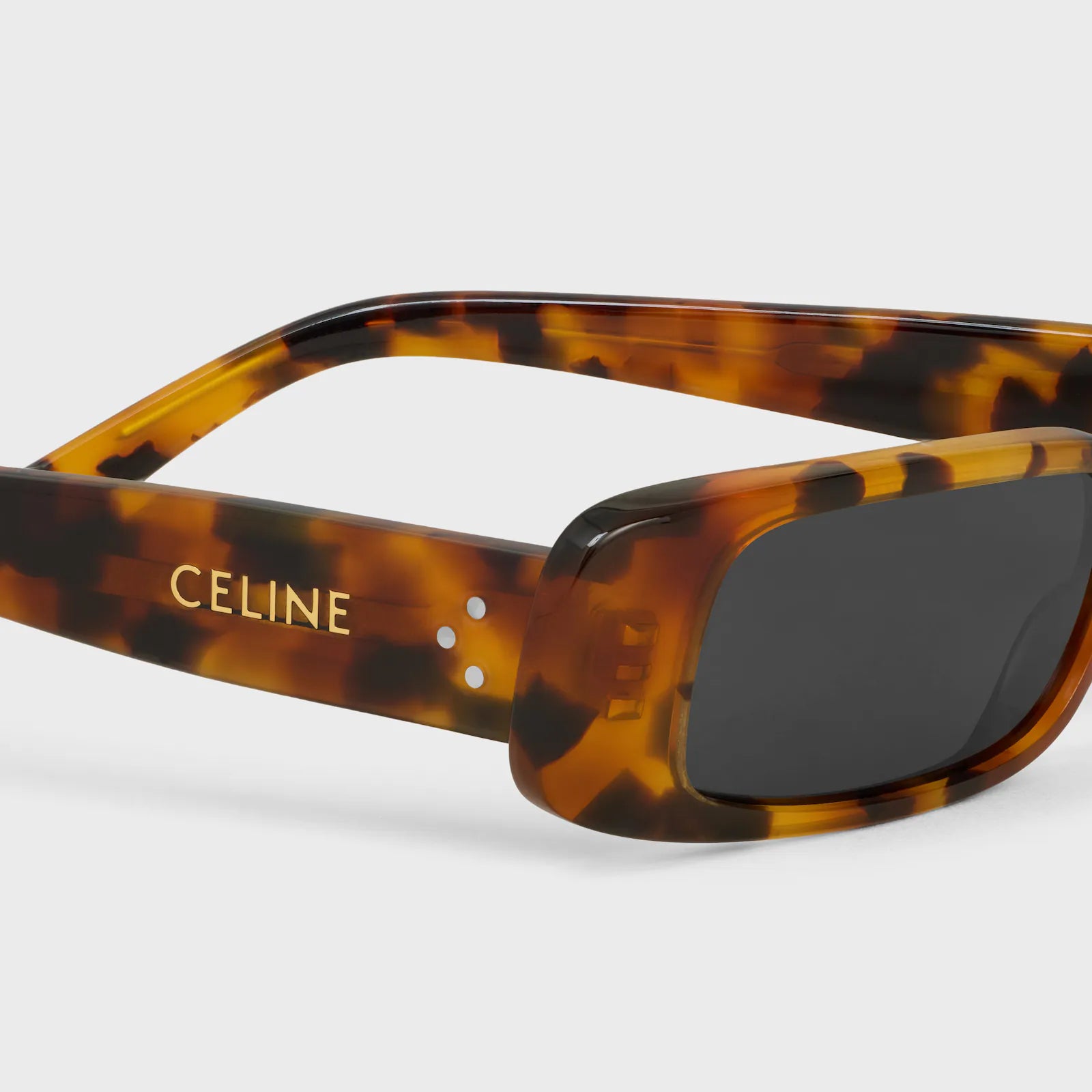 celine rectangular s343 sunglasses in acetate
