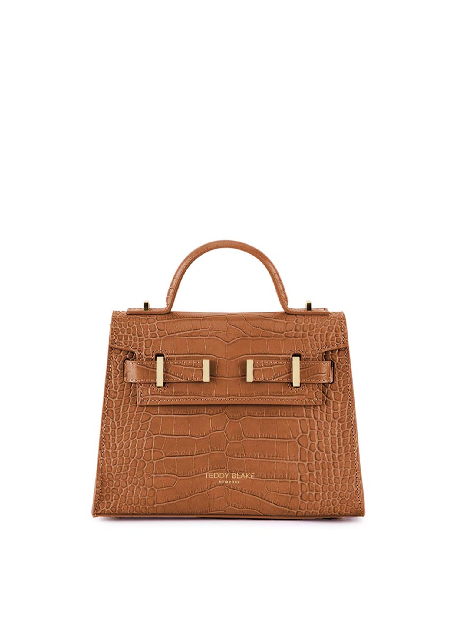 TEDDY BLAKE Ava Croco  9" - Camel Brown