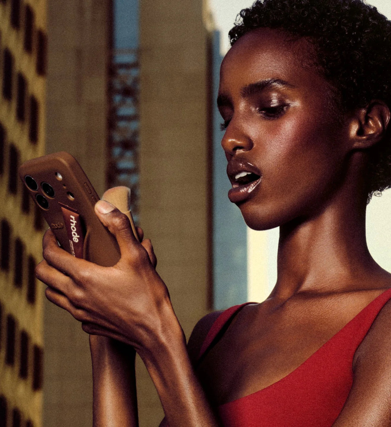 rhode lip case bronze