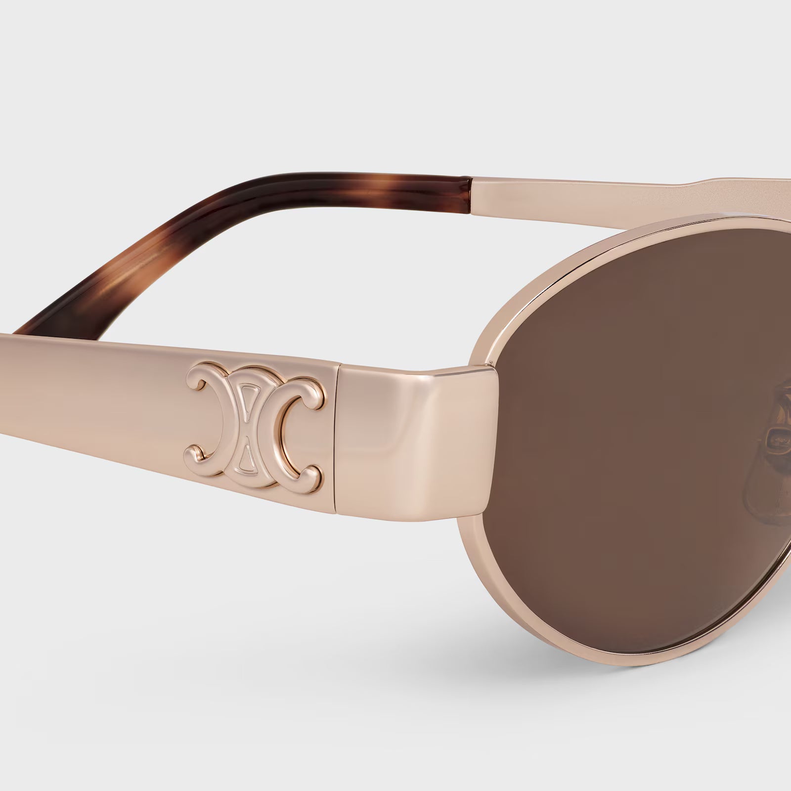 celine triomphe metal 01 sunglasses in metal