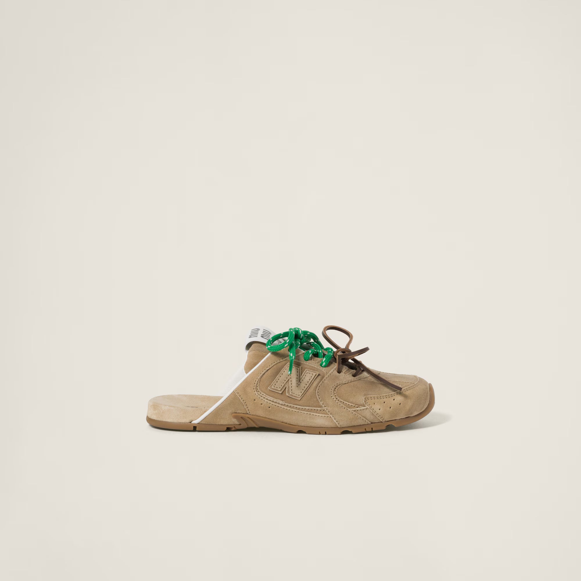 new balance x miu miu 530 sl faded suede mules