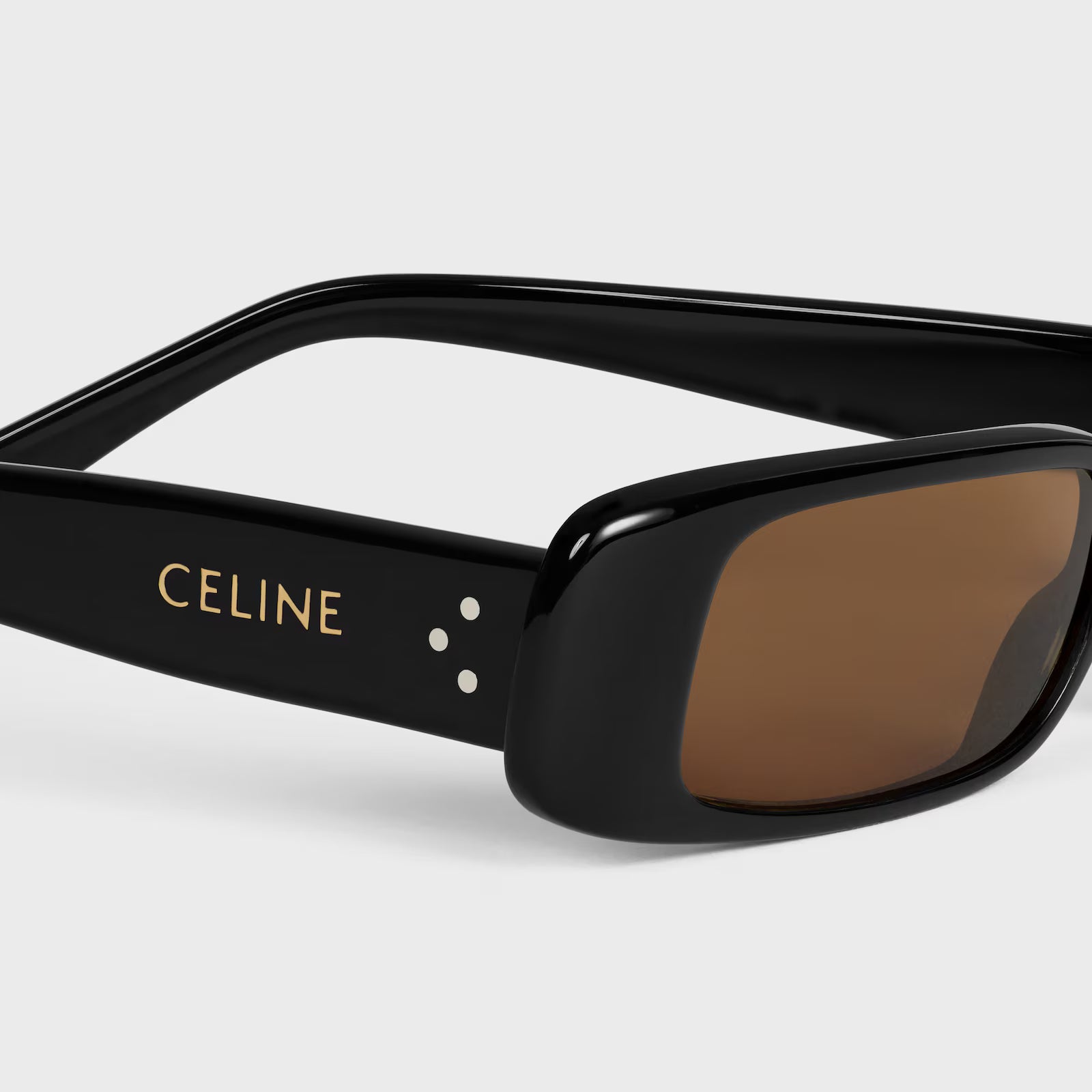 celine rectangular s343 sunglasses in acetate