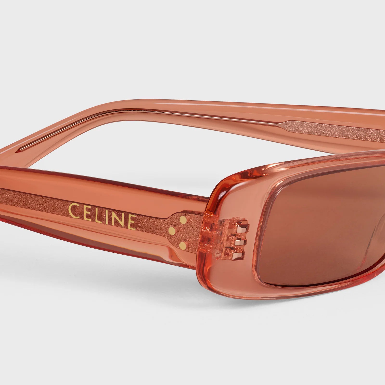 celine rectangular s343 sunglasses in acetate
