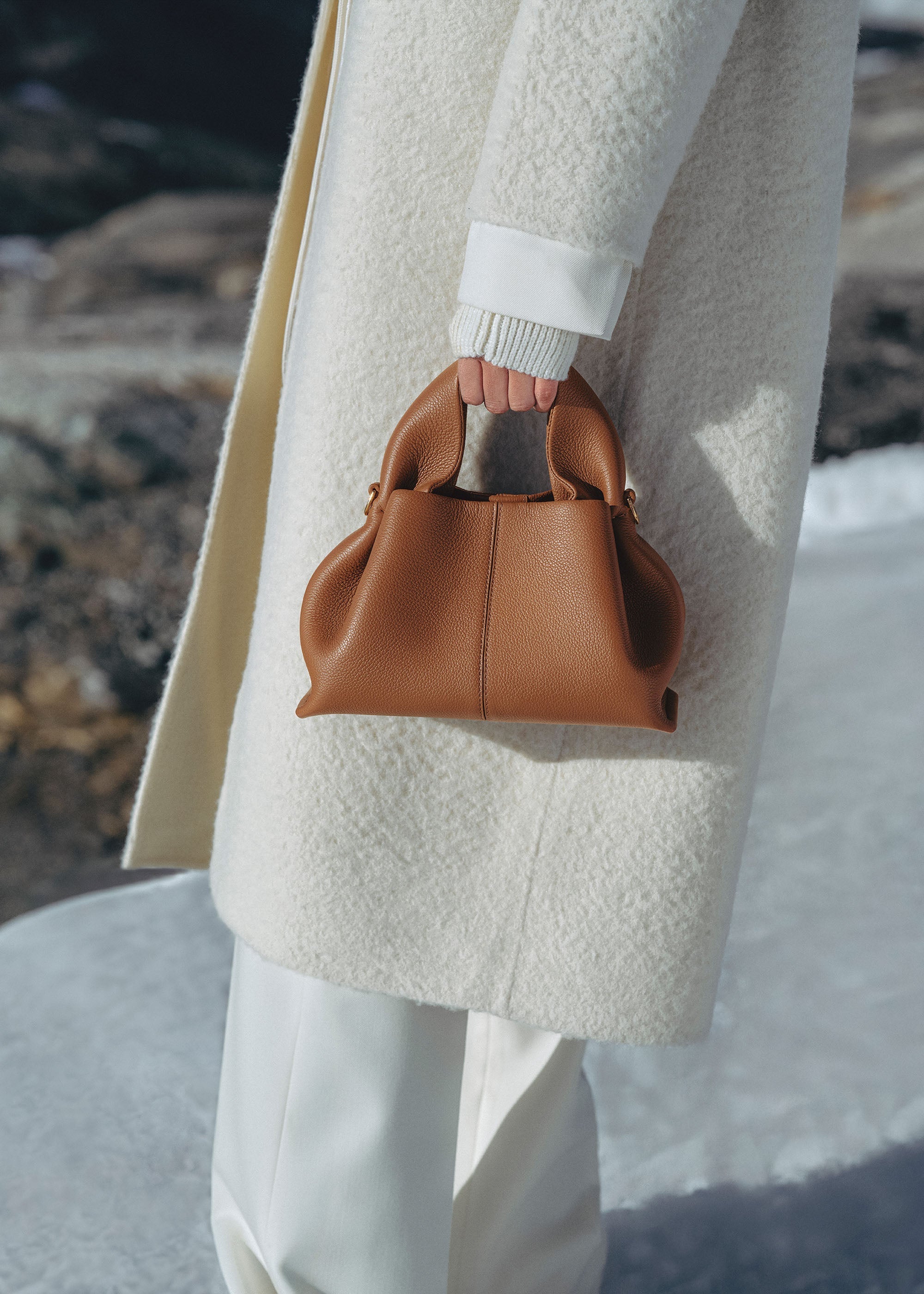 POLENE Numéro Neuf Mini - Textured Camel