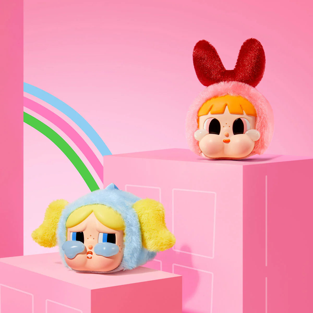 Crybaby Powerpuff Girls série-vinyl obličej plyš