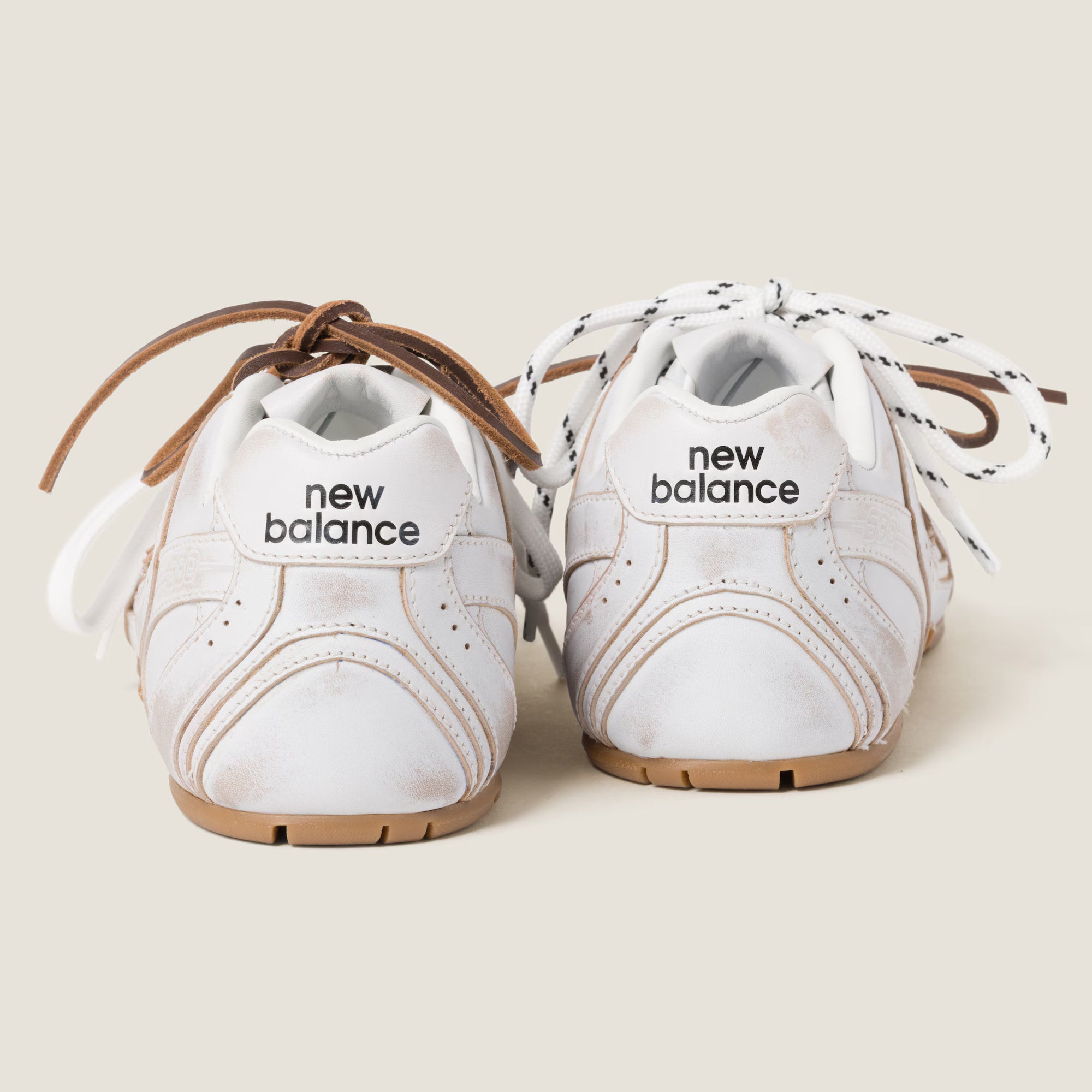new balance x miu miu 530 sl leather sneakers