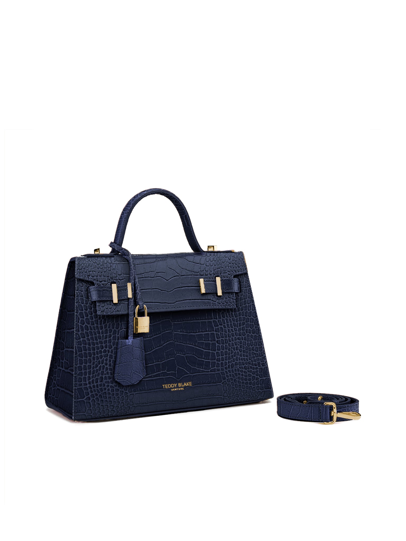 TEDDY BLAKE Ava Croco  11" - Blue Jeans