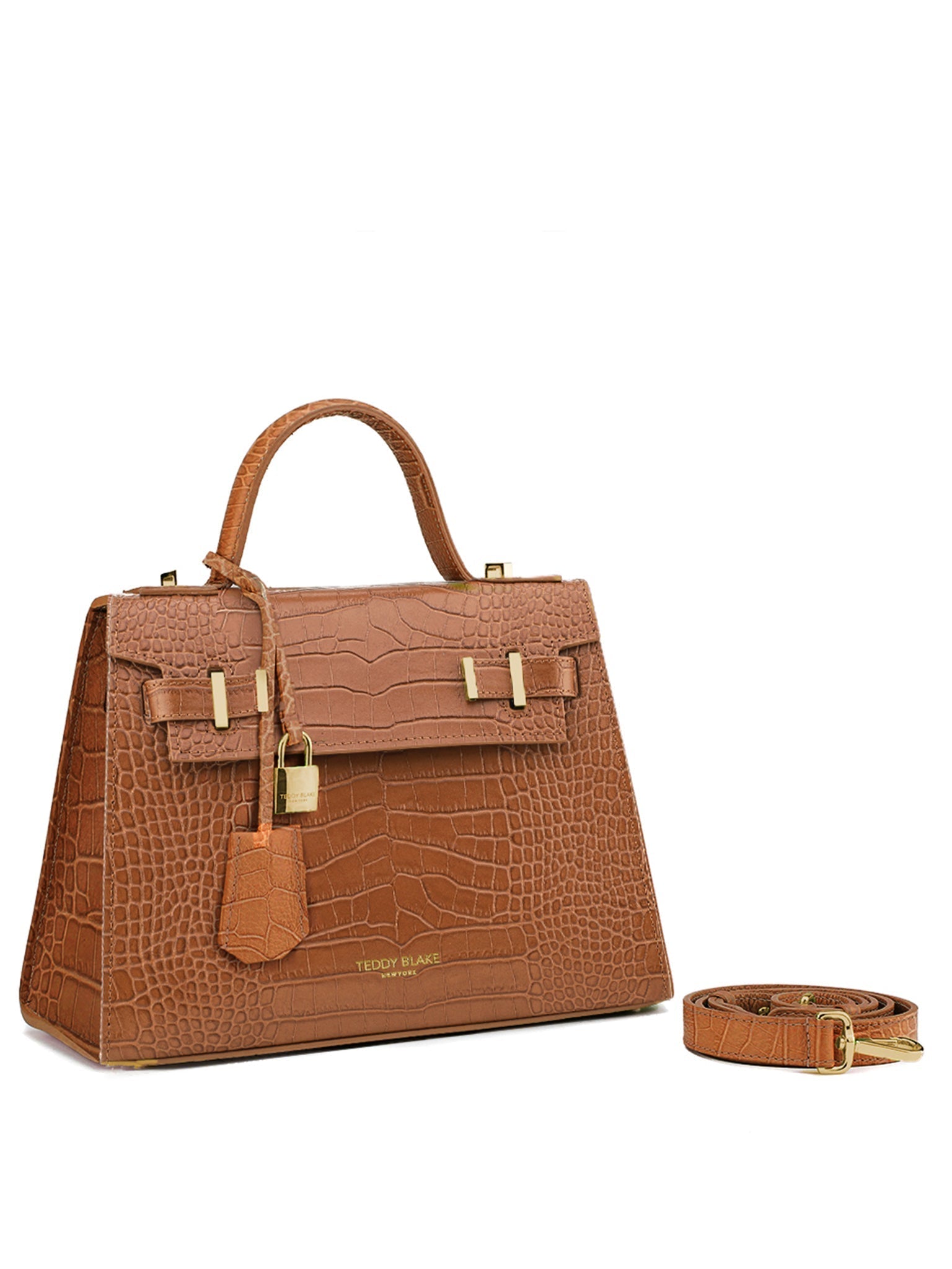 TEDDY BLAKE Ava Croco  11" - Camel Brown
