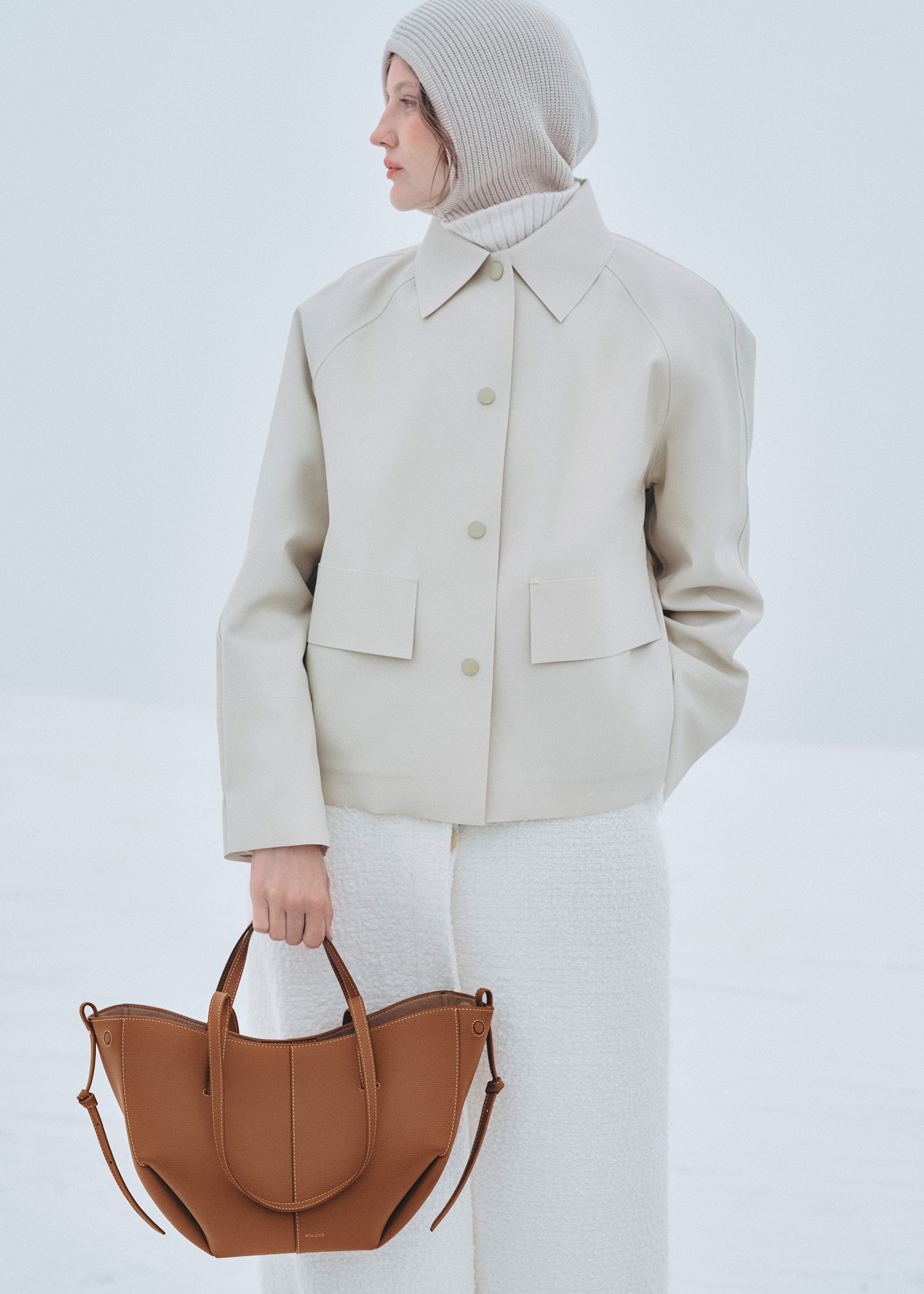 POLENE Cyme Mini - Textured Camel