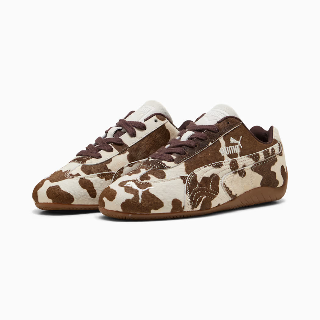 puma speedcat cow print sneakers women