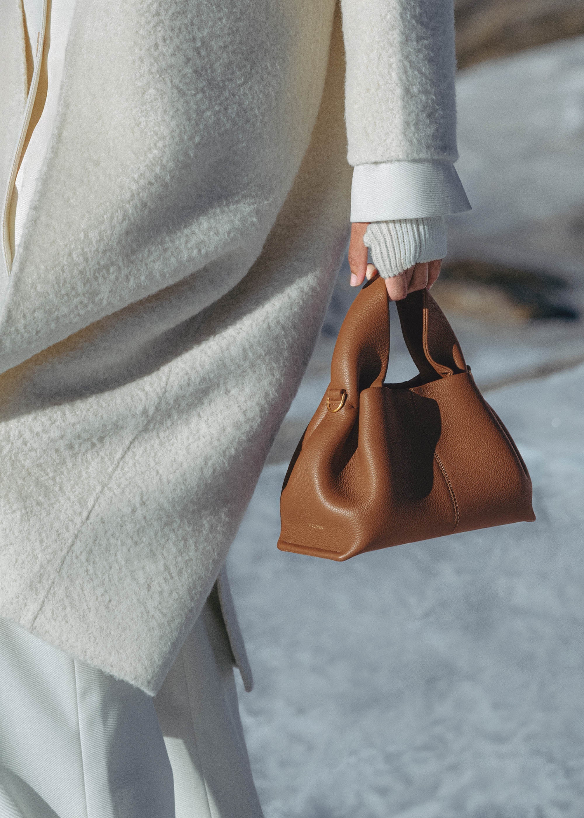 POLENE Numéro Neuf Mini - Textured Camel