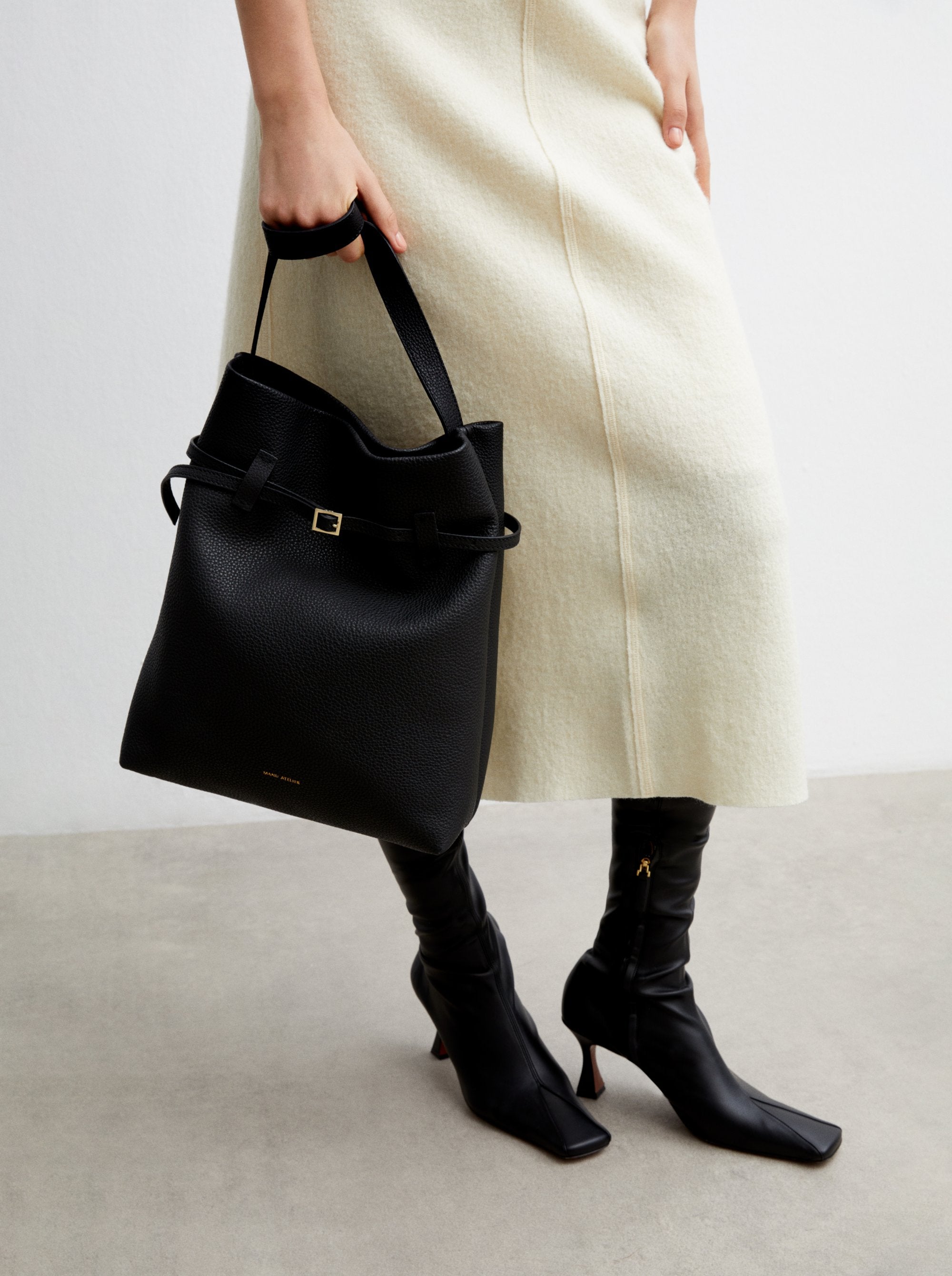 Manu Atelier Tote du Jour Black