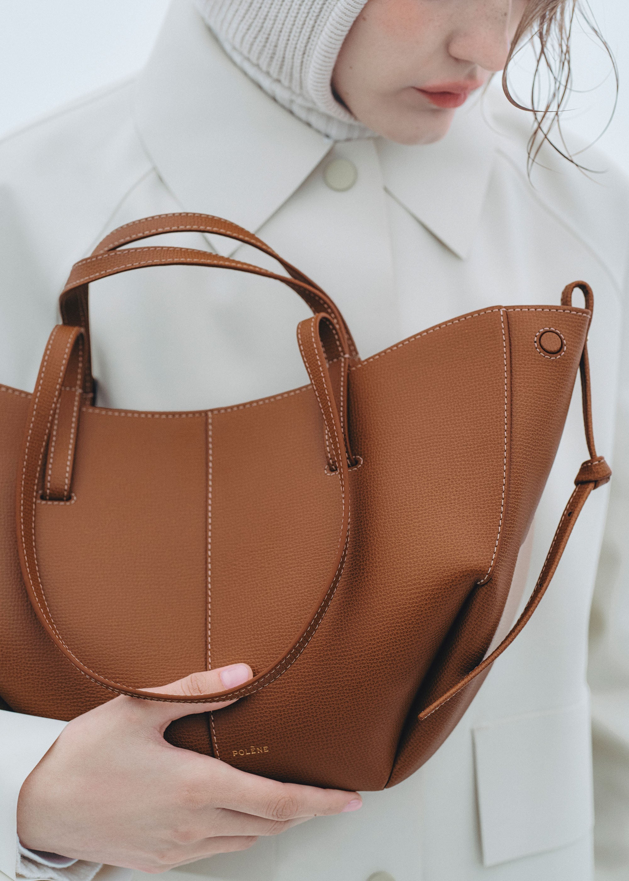 POLENE Cyme Mini - Textured Camel