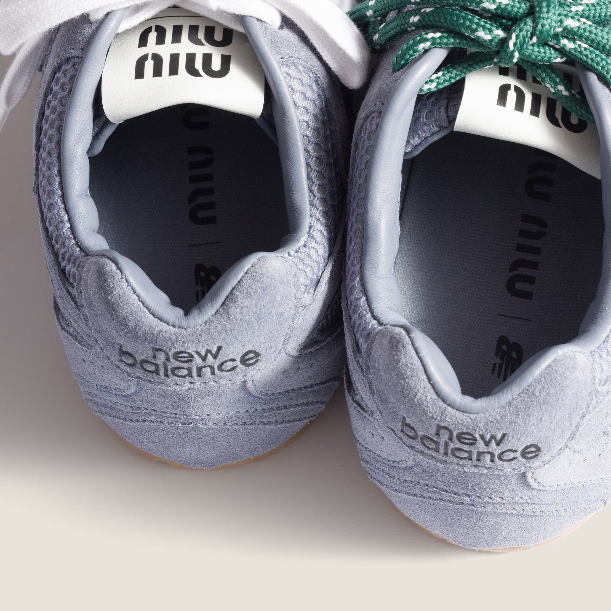 new balance x miu miu 530 sl suede and mesh sneakers
