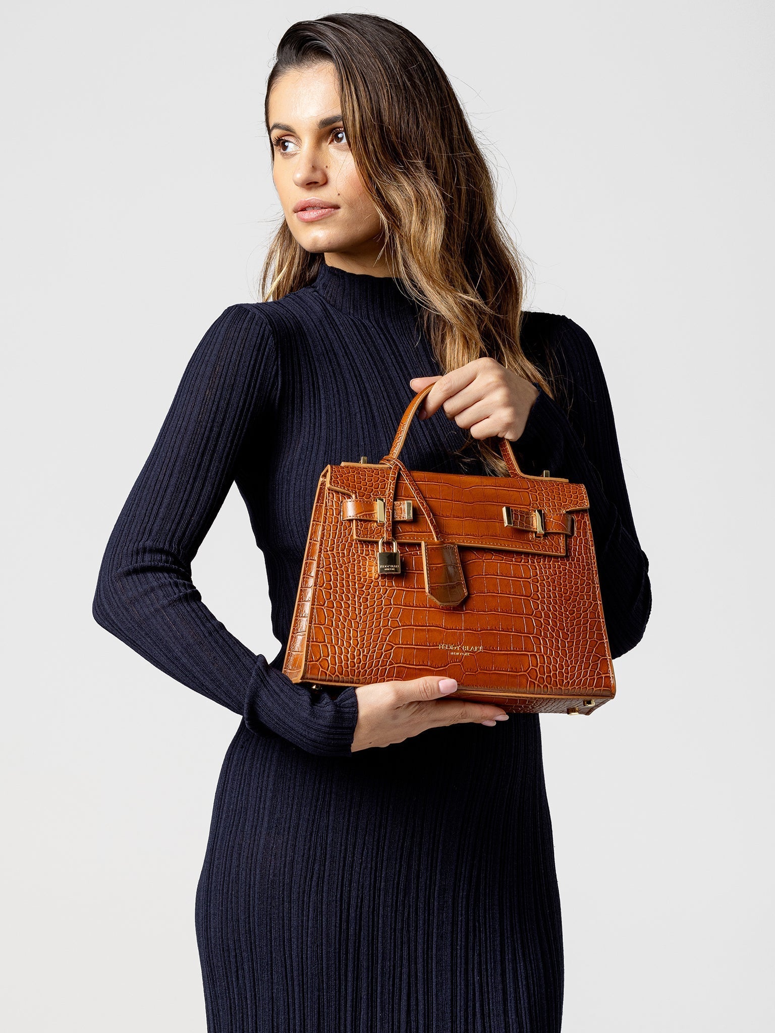 TEDDY BLAKE Ava Croco  11" - Camel Brown