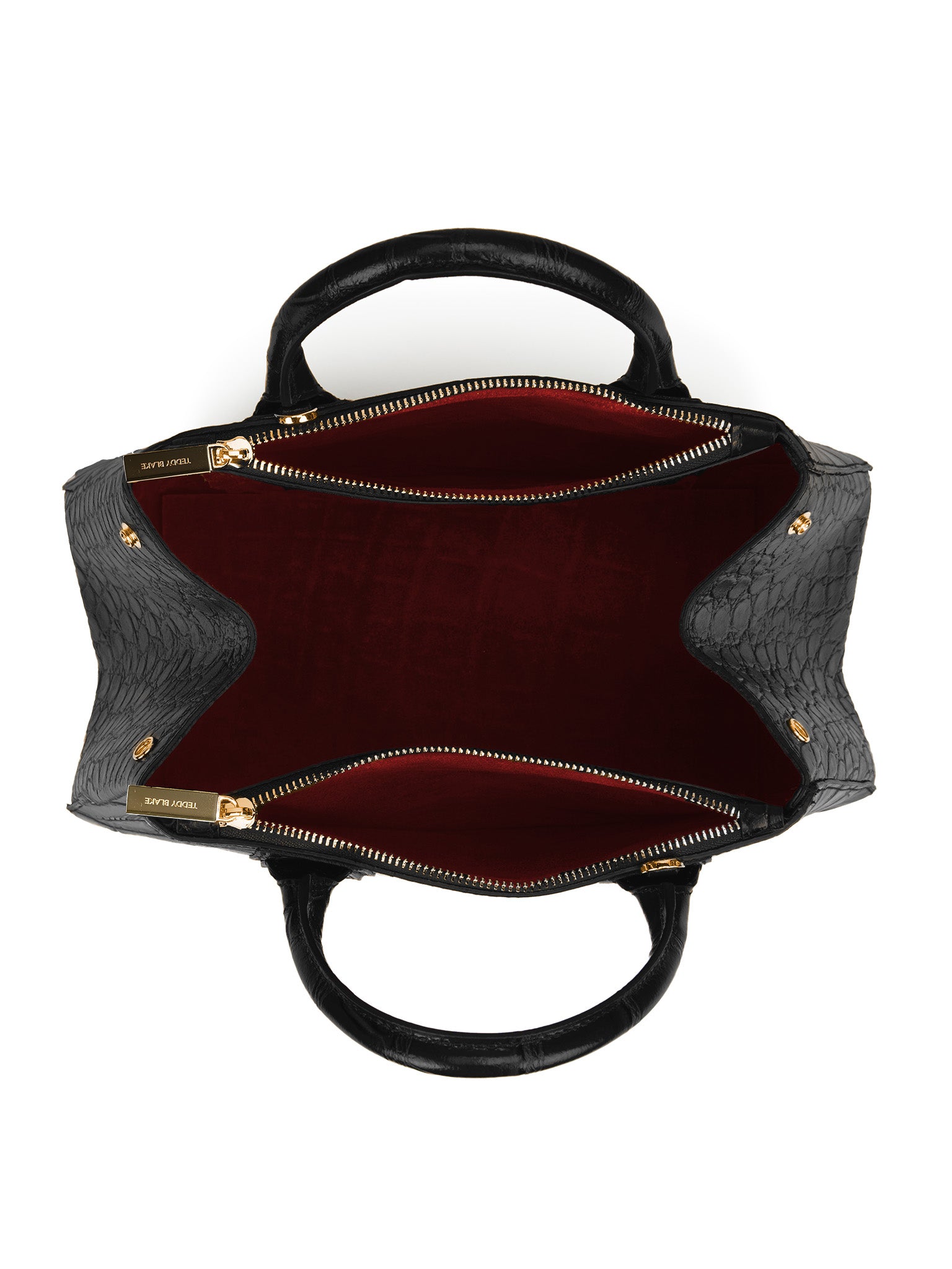 TEDDY BLAKE Vera Croco 14" - Black/Red