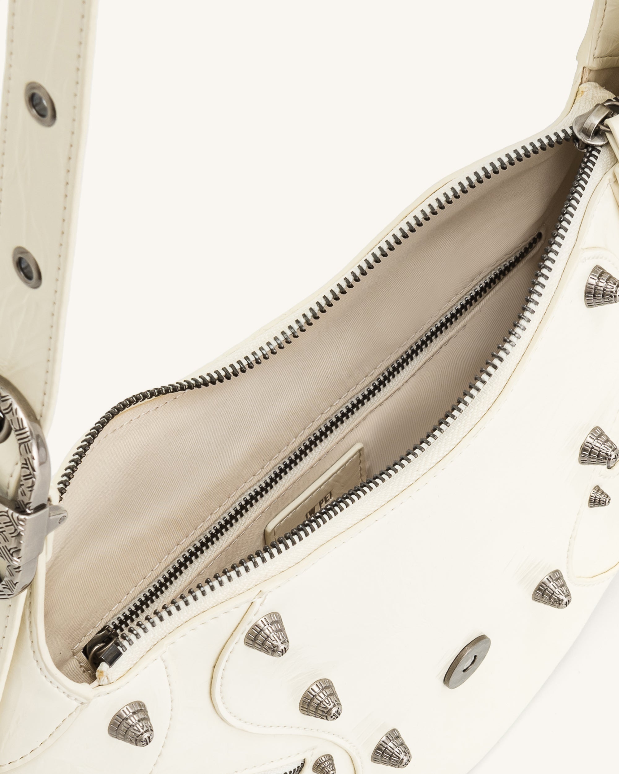 JW PEI Tessa Crushed Shoulder Bag - White