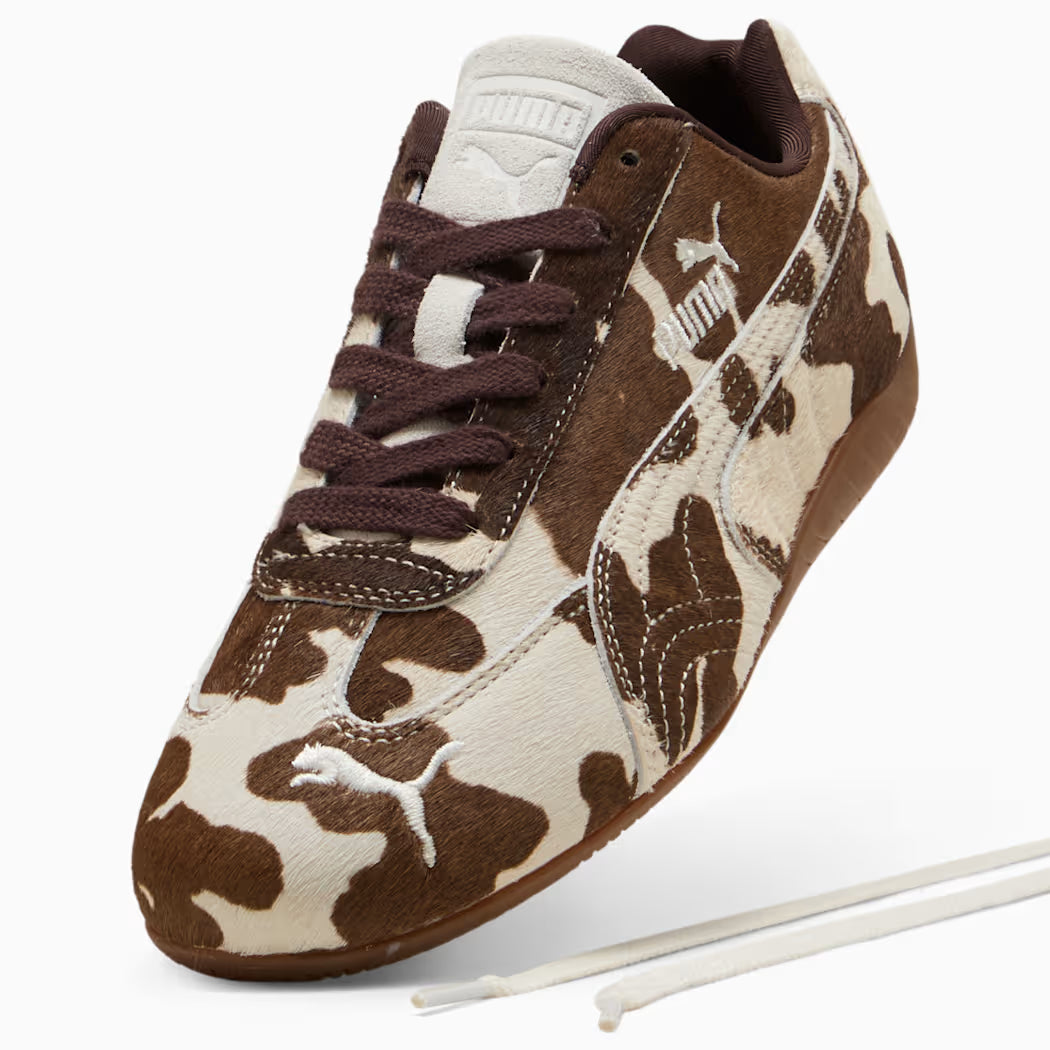puma speedcat cow print sneakers women
