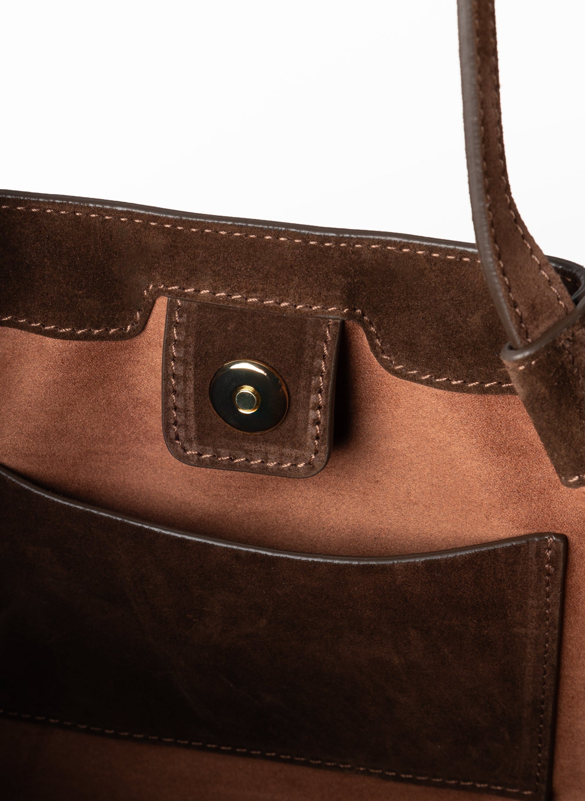 Elleme Dimple Tote Suede Brownie