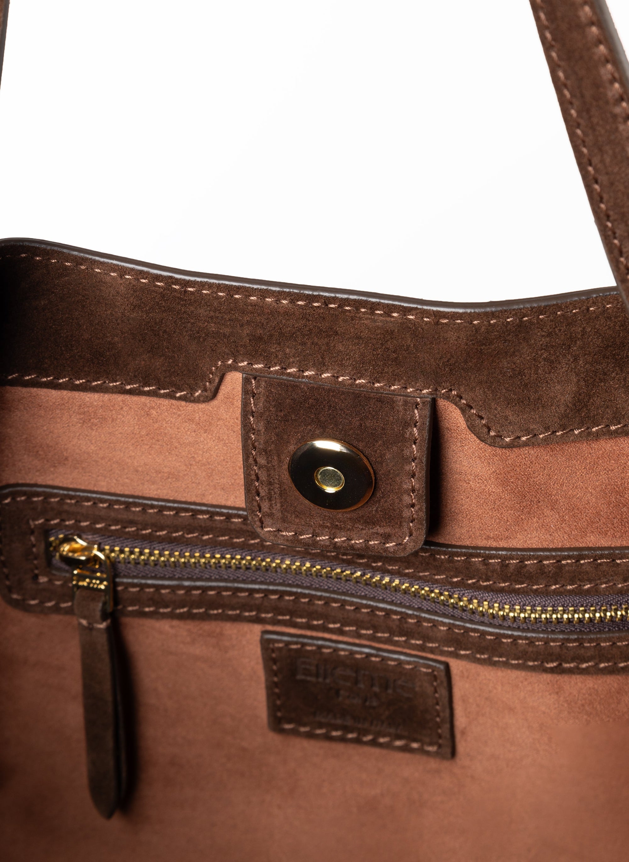 Elleme Dimple Tote Suede Brownie