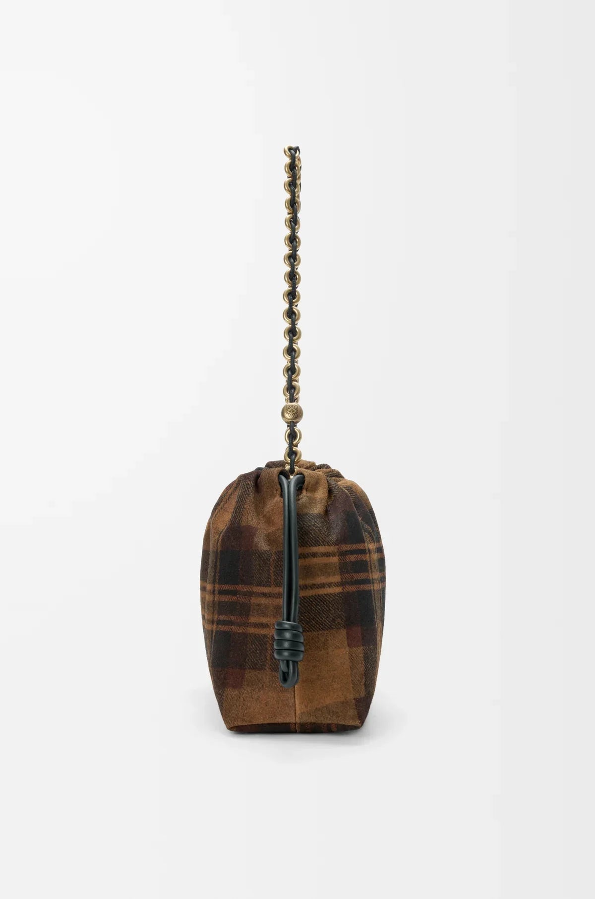 LOEWE Medium Flamenco purse in tartan suede