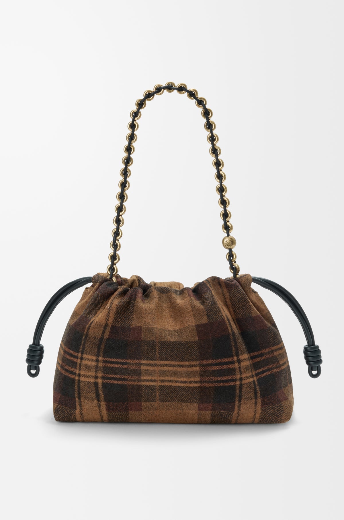 LOEWE Medium Flamenco purse in tartan suede