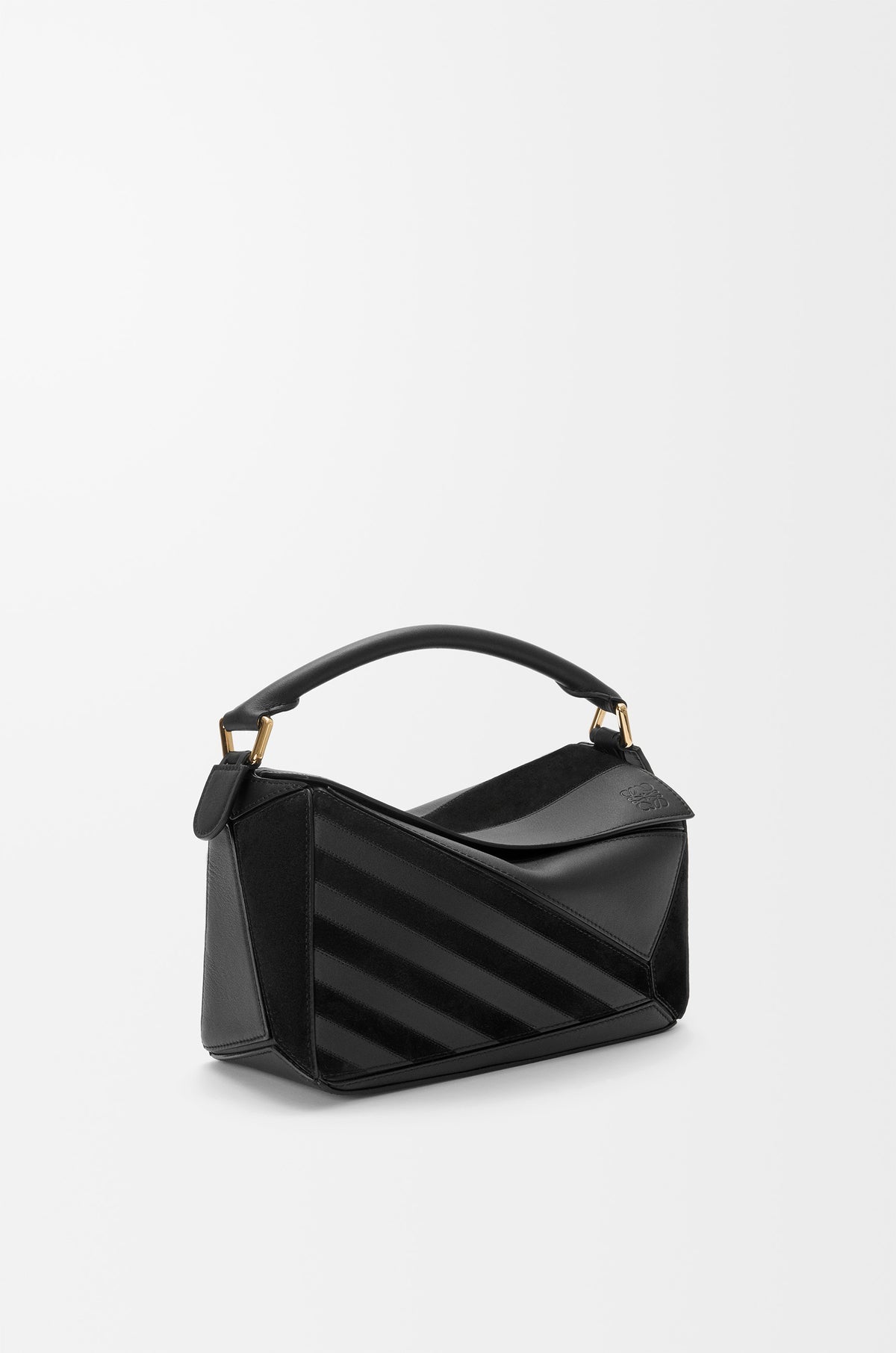 LOEWE Small Puzzle bag in classic calfskin and suede