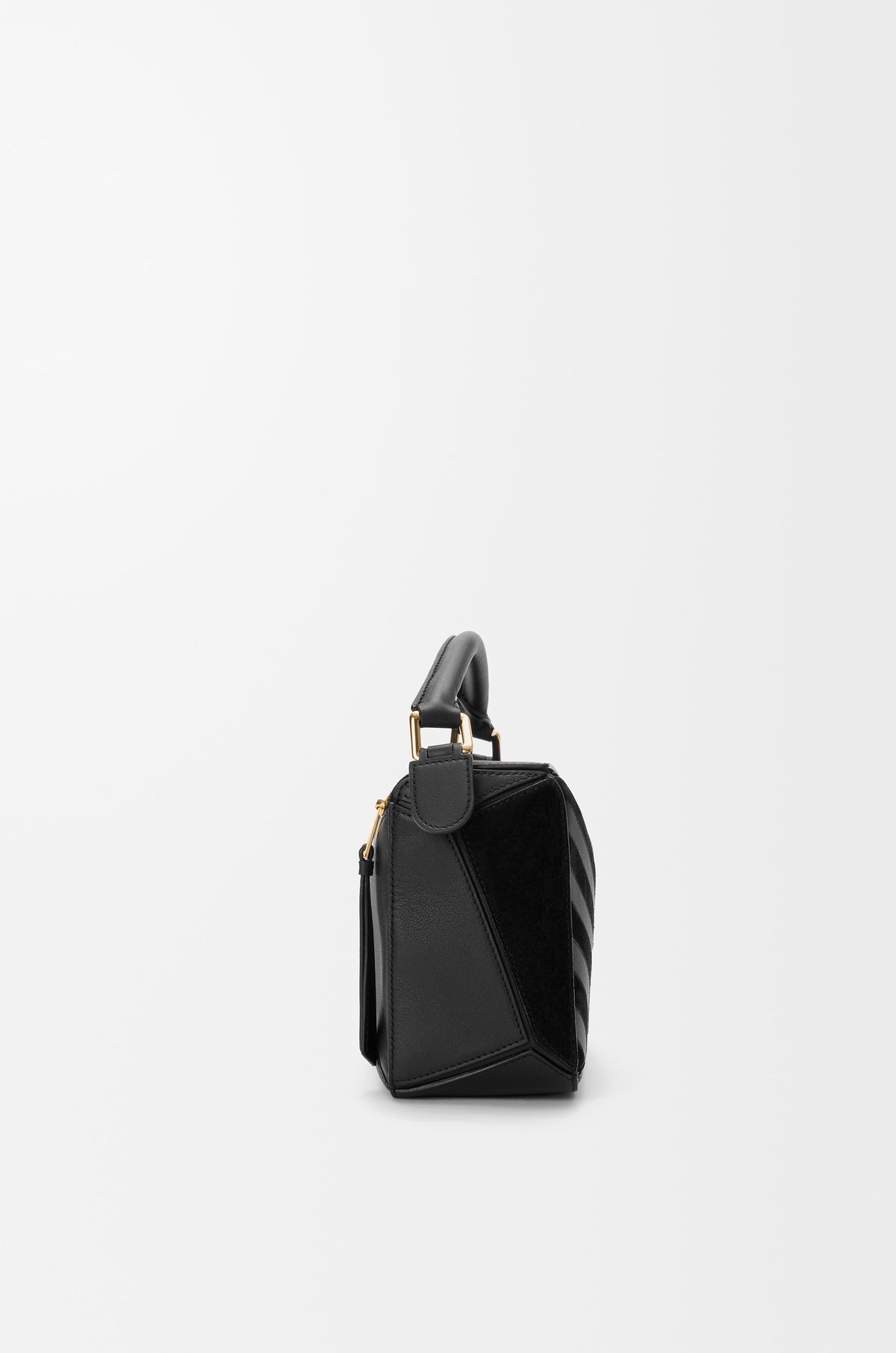 LOEWE Small Puzzle bag in classic calfskin and suede