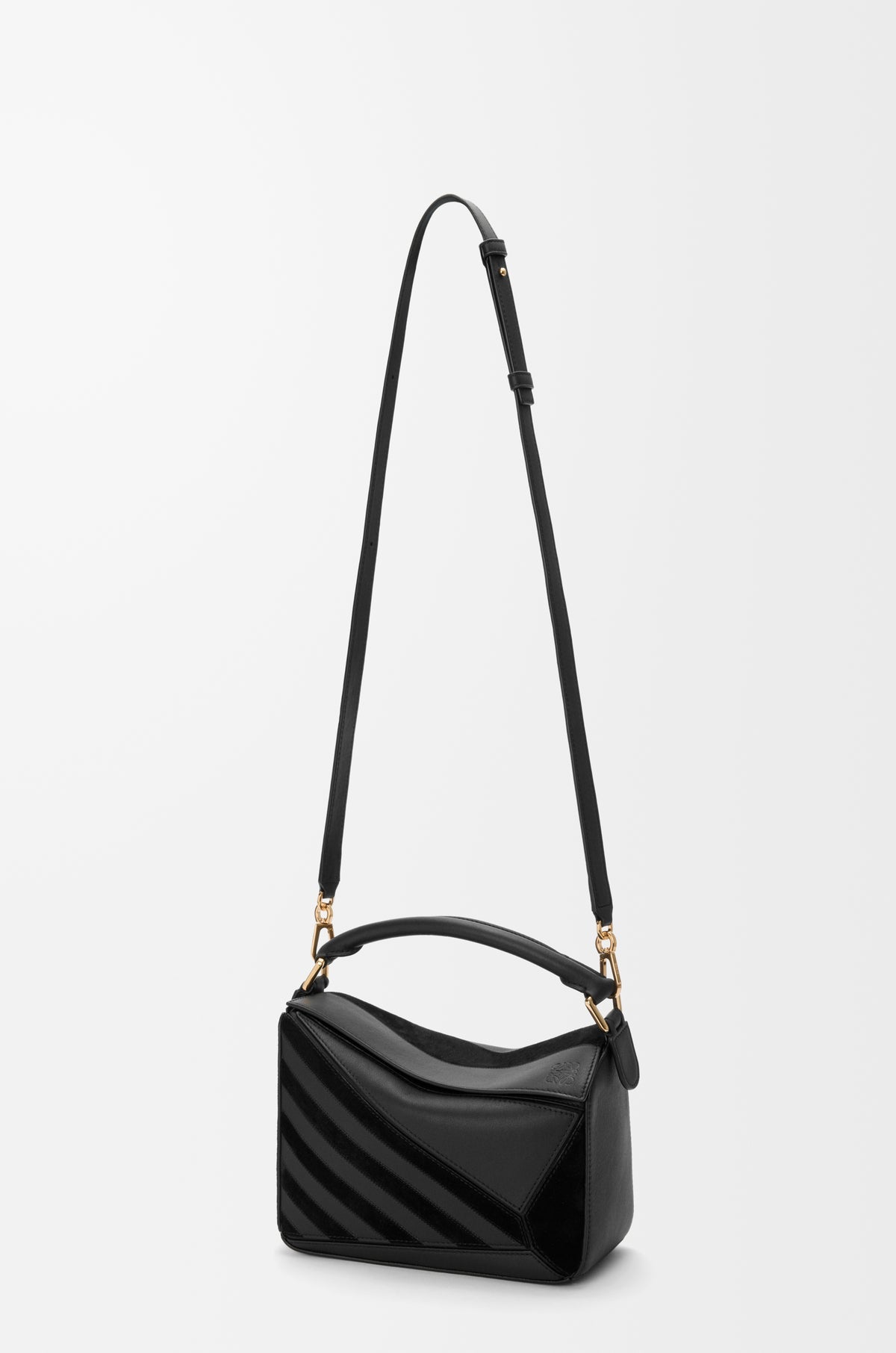 LOEWE Small Puzzle bag in classic calfskin and suede