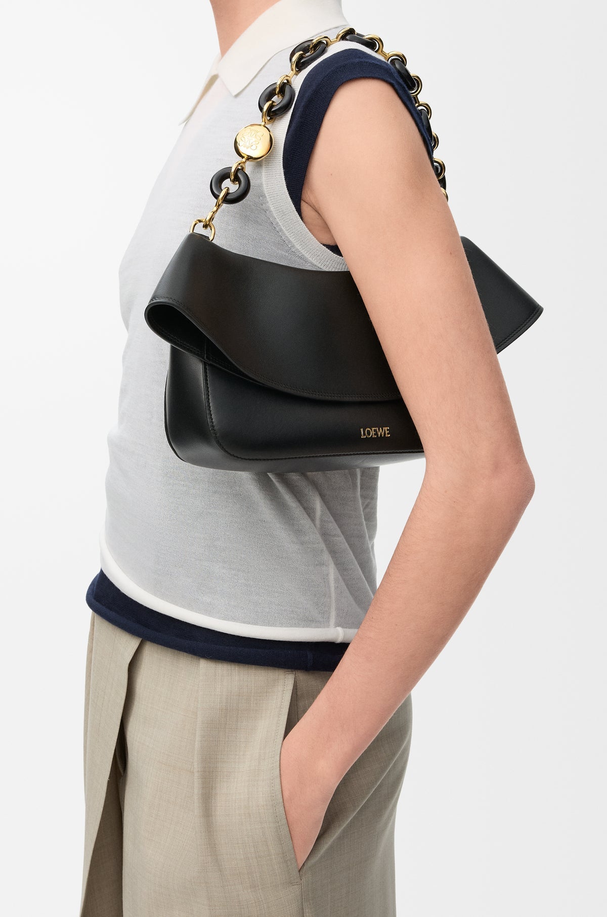 LOEWE Medium Ola bag in smooth calfskin