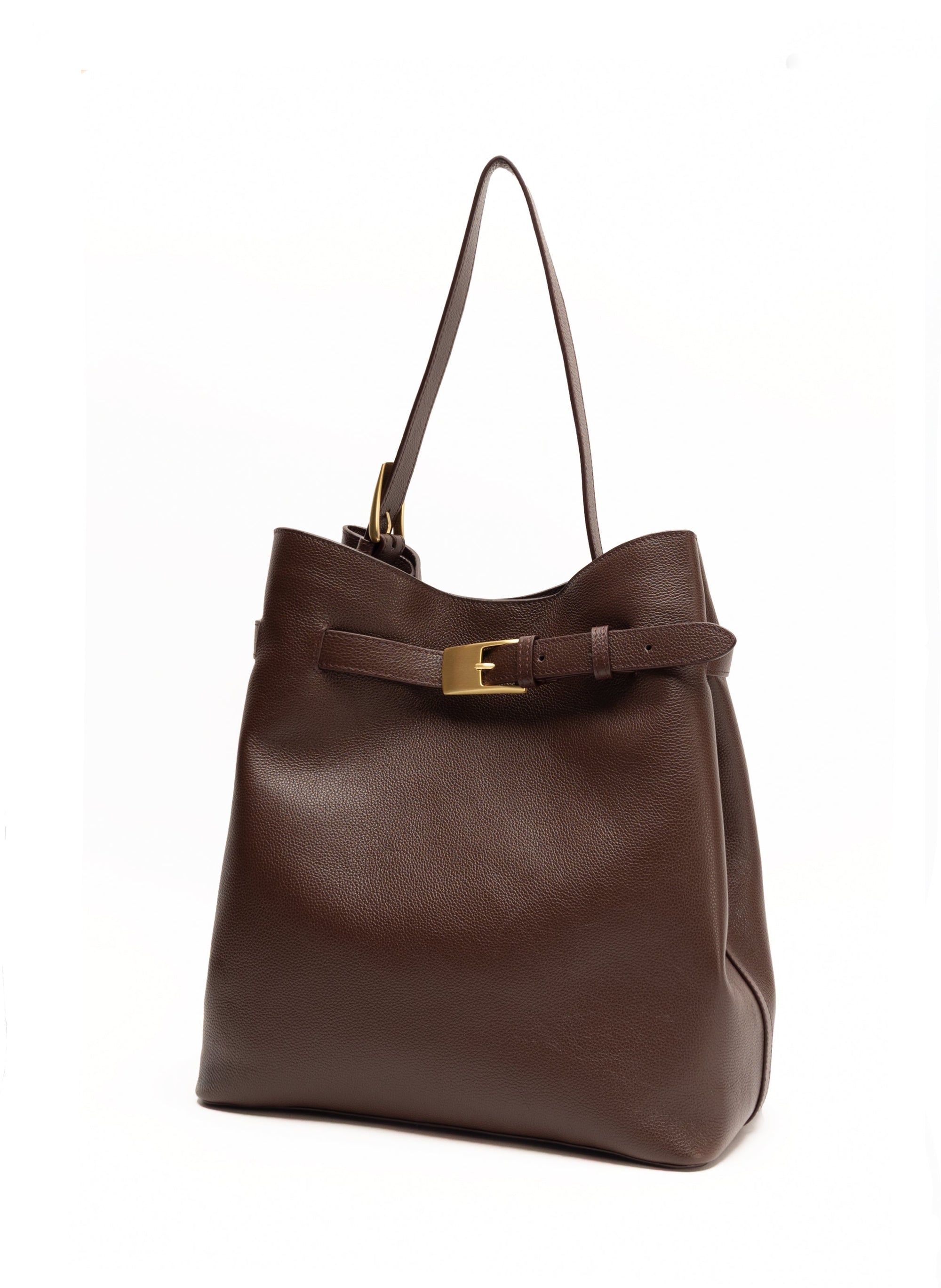Elleme Belt Bag Pebbled Leather Dark Brown
