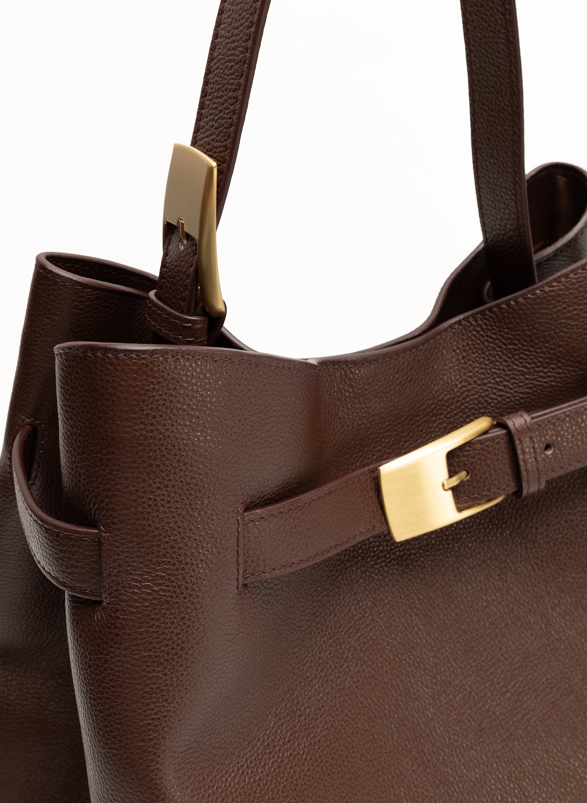 Elleme Belt Bag Pebbled Leather Dark Brown