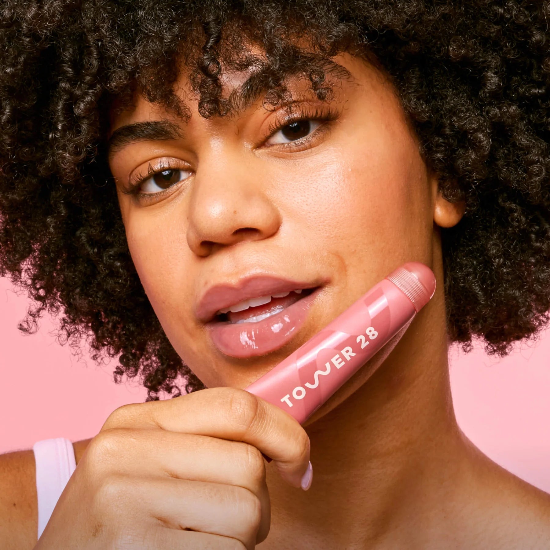 tower 28 lipsoftie® lip treatment red bean mochi