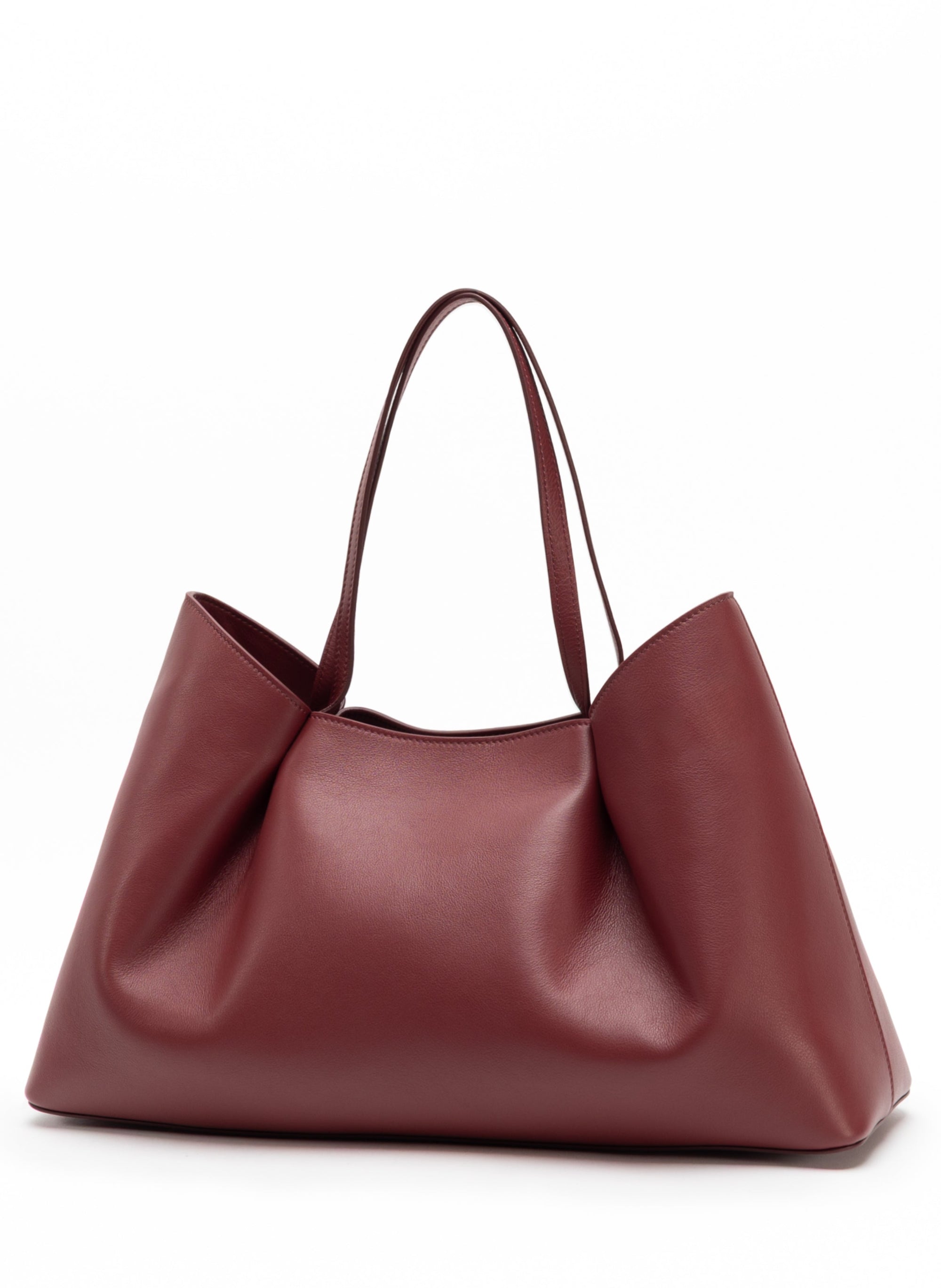Elleme Dimple Tote Leather Burgundy