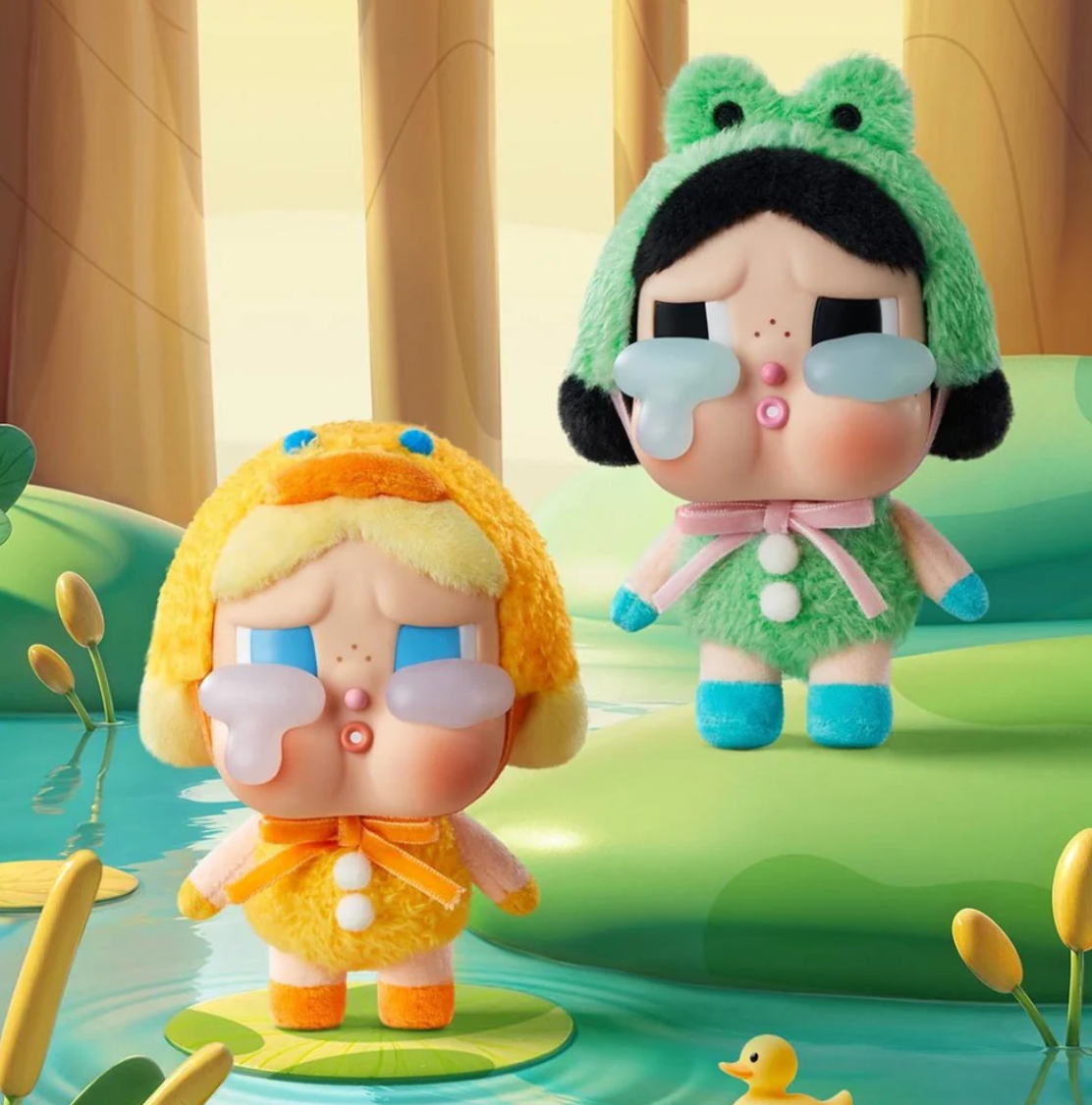 Crybaby pláč znovu kachna, plyšová postava