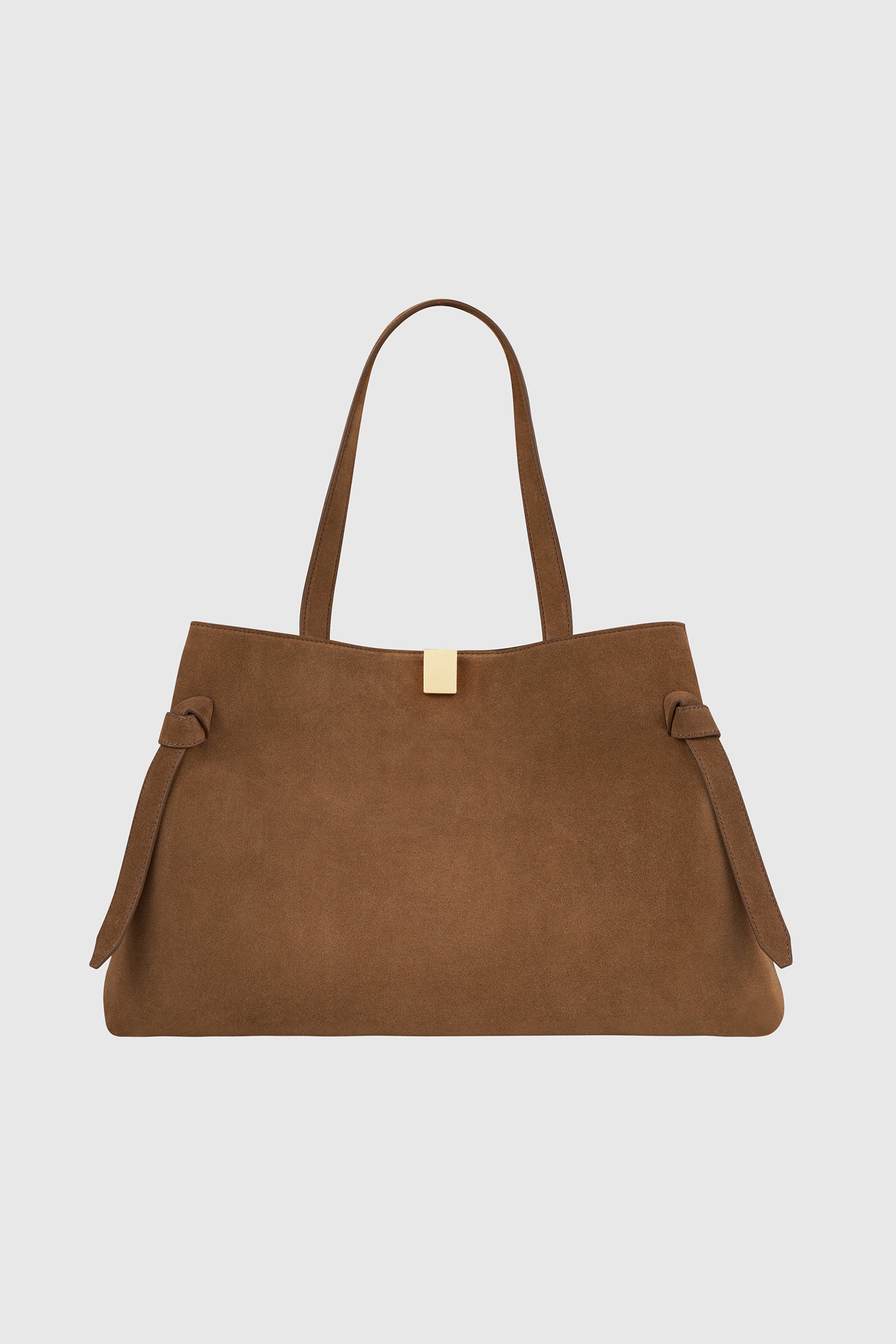 YUZEFI  GYOZA TOTE - COGNAC SUEDE
