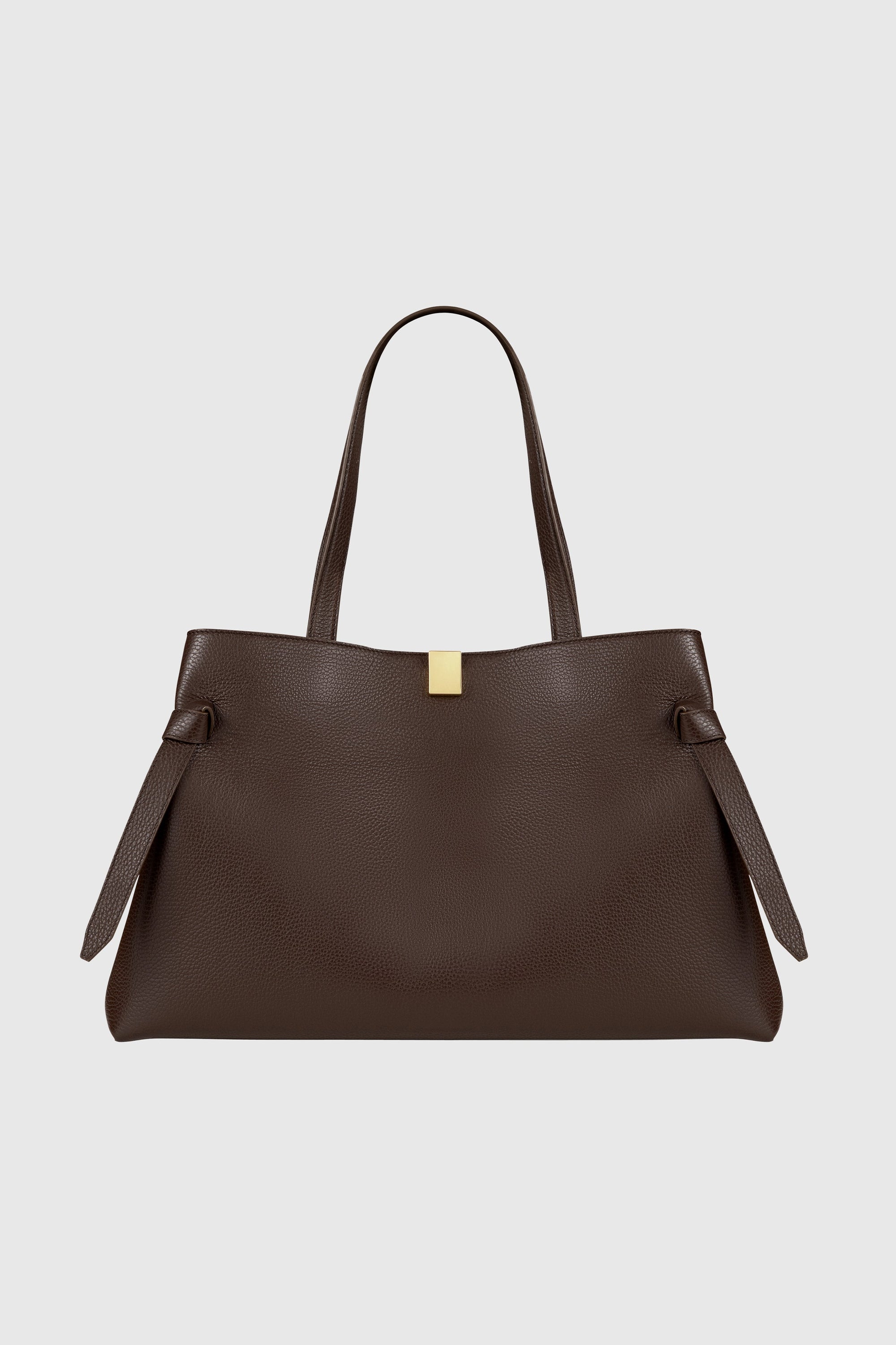 YUZEFI GYOZA TOTE - ESPRESSO PEBBLE GRAINED LEATHER