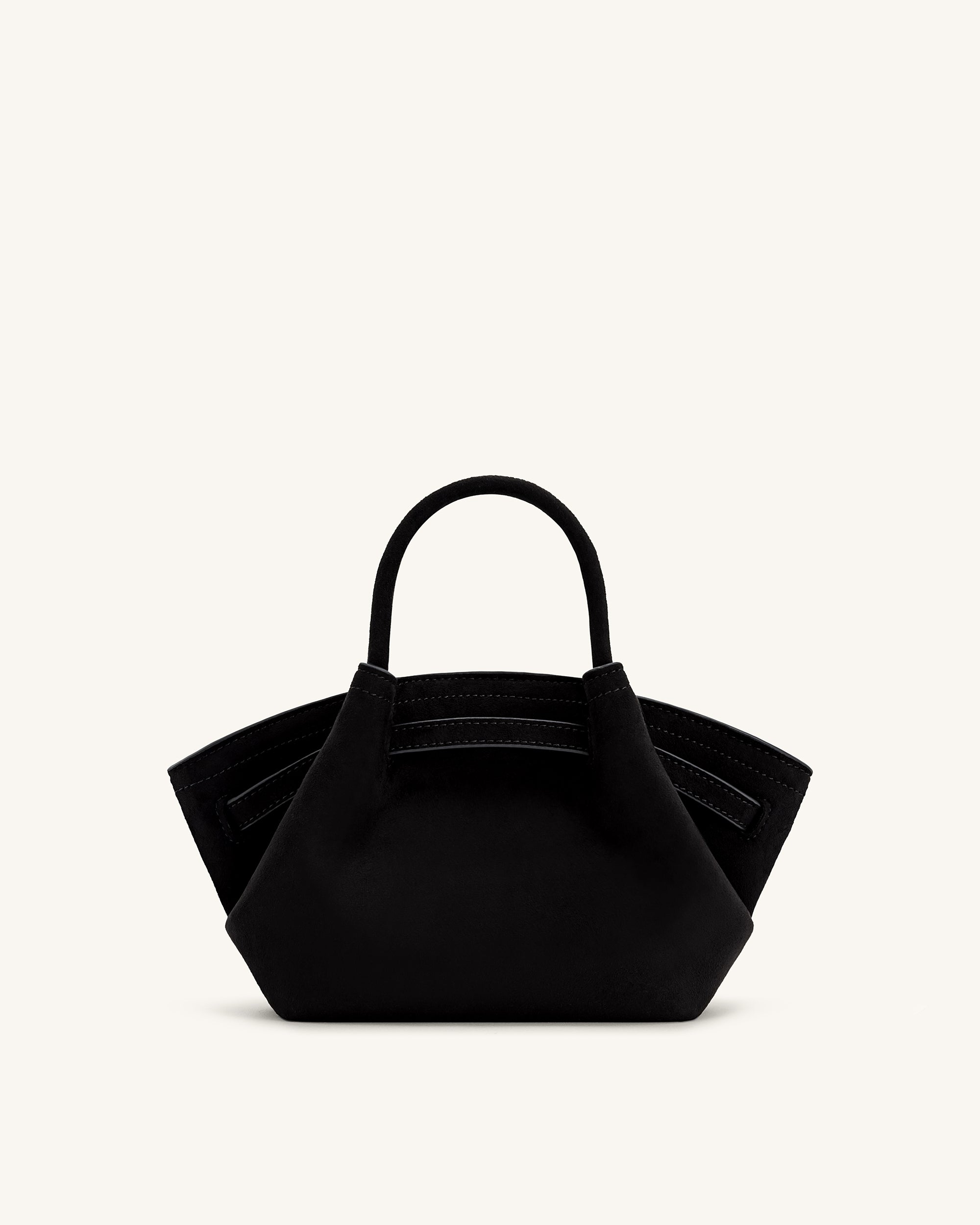 JW PEI Hana Mini Faux Suede Tote Bag - Black
