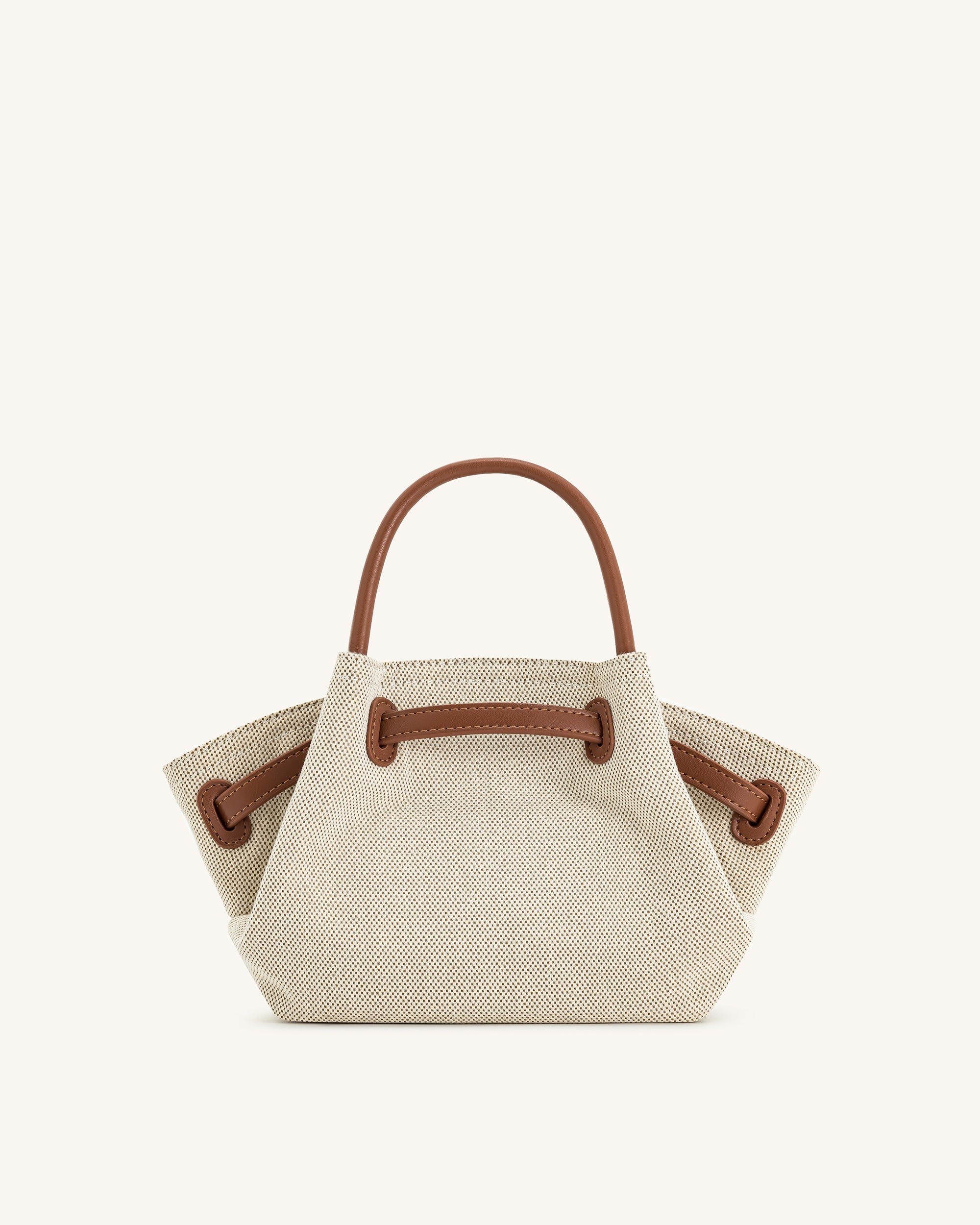 JW PEI Hana Mini Tote Bag - Brown Canvas