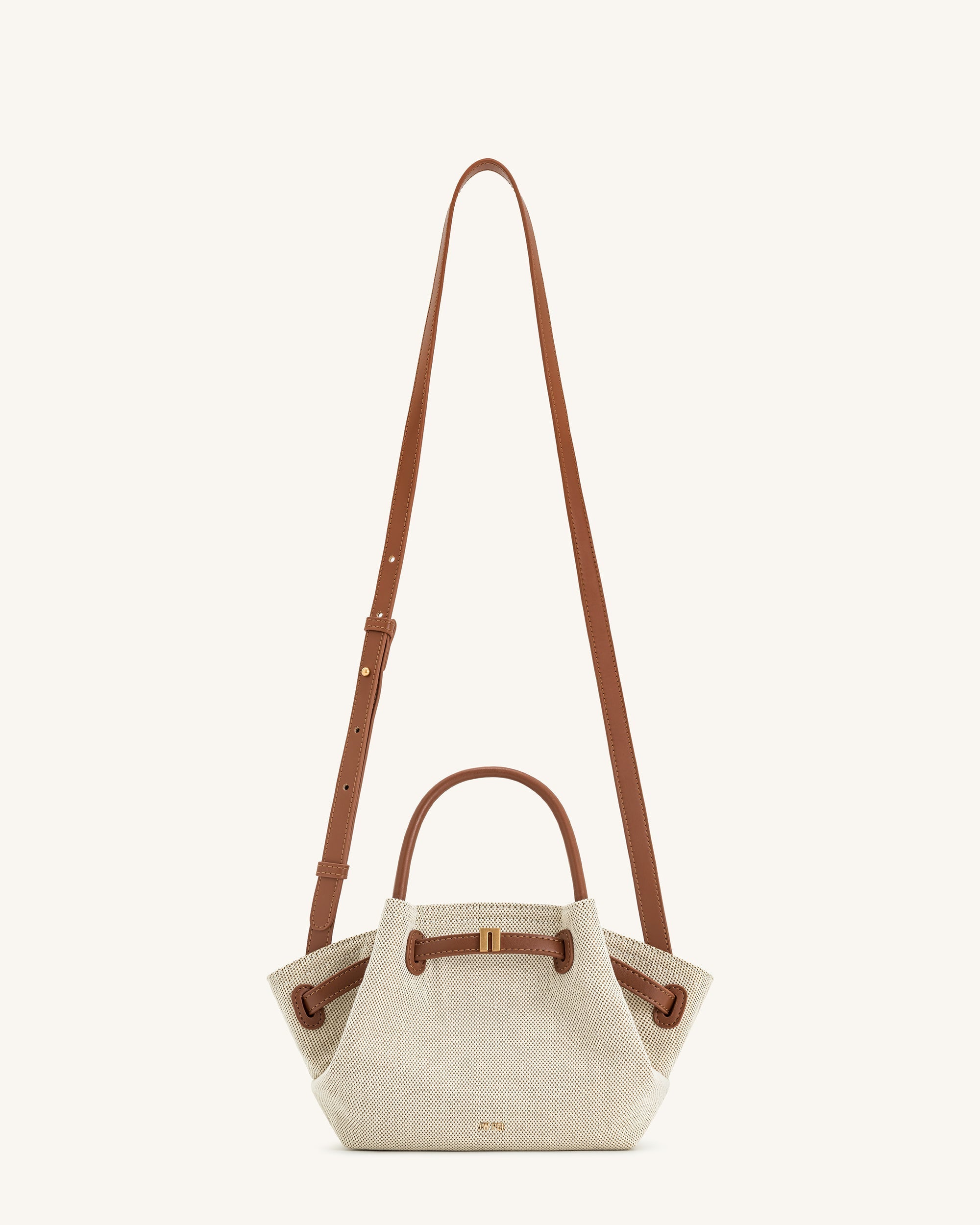 JW PEI Hana Mini Tote Bag - Brown Canvas