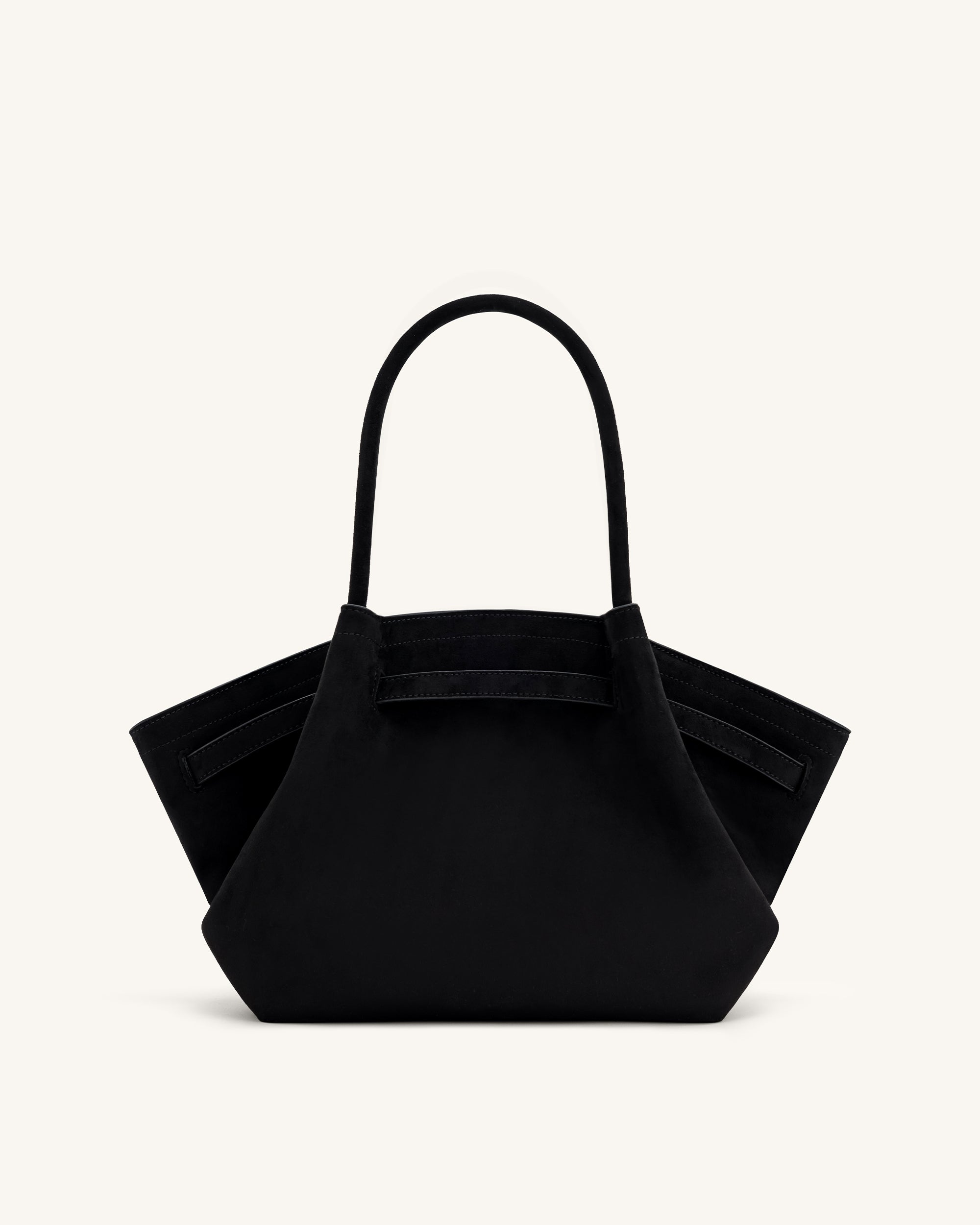 JW PEI Hana Medium Faux Suede Tote Bag - Black