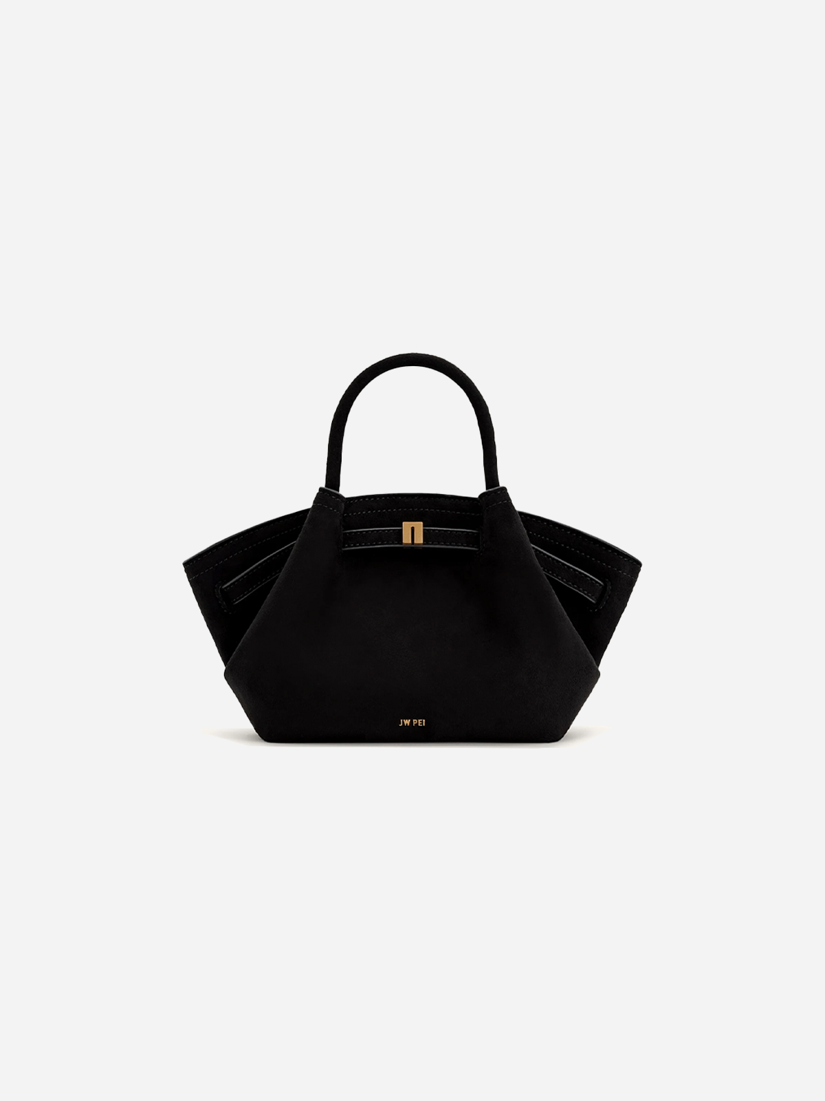 JW PEI Hana Mini Faux Suede Tote Bag - Black
