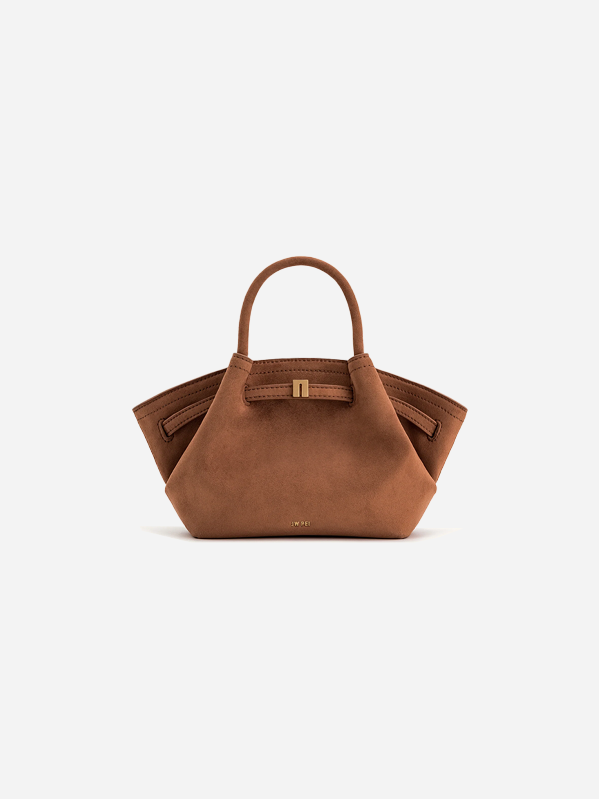 JW PEI Hana Mini Faux Suede Tote Bag - Brown