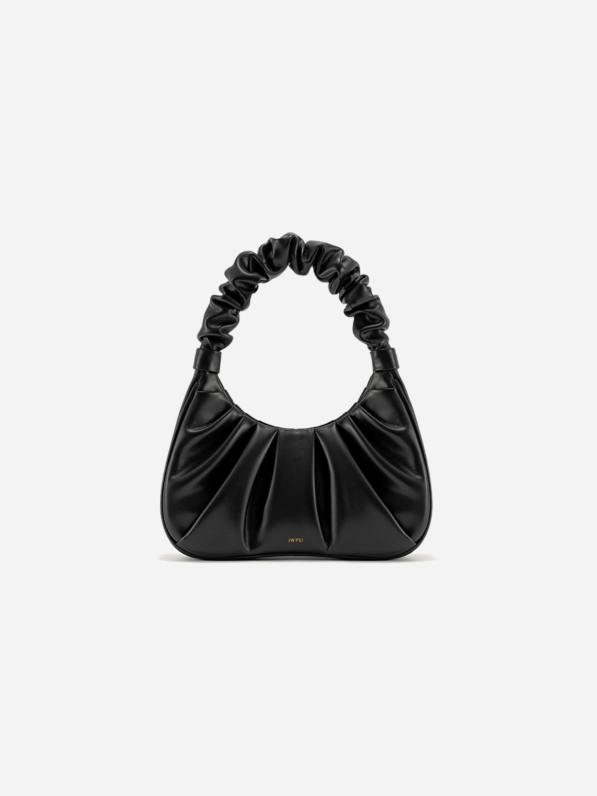 JW PEI Gabbi Ruched Hobo Handbag - Black